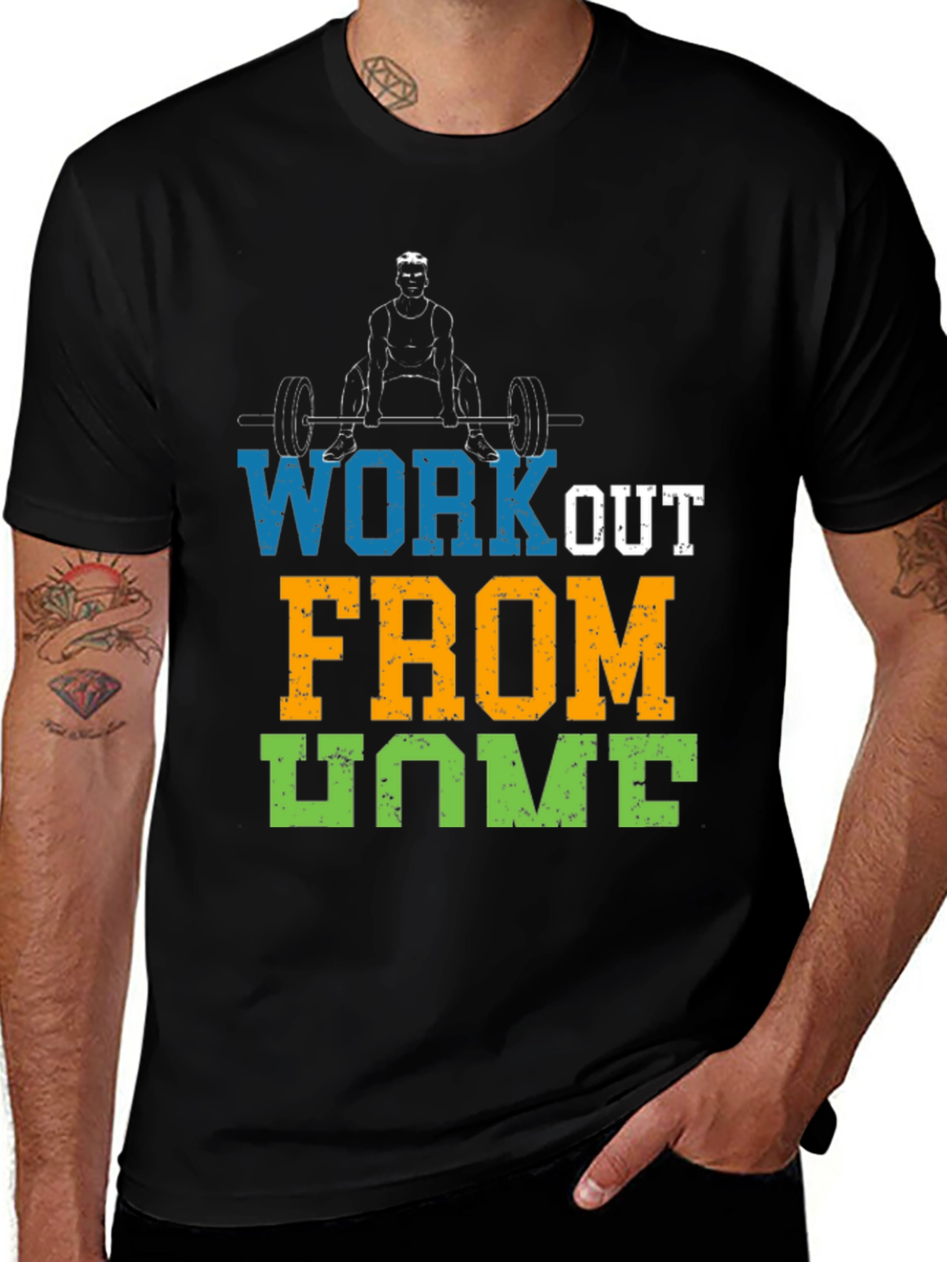 Workout From Home Graphic Tee