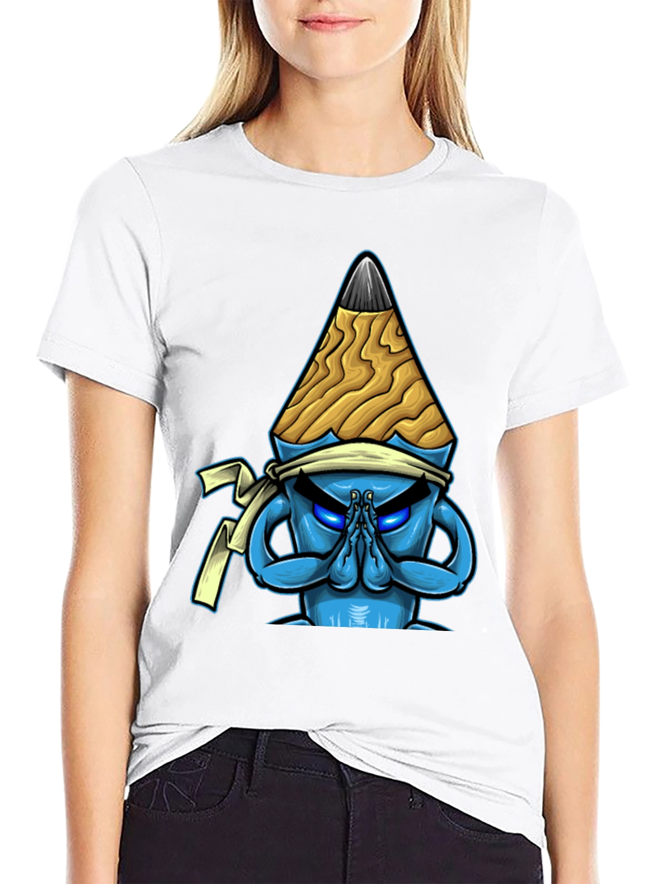 Pencil Ninja Graphic T-Shirt - Black