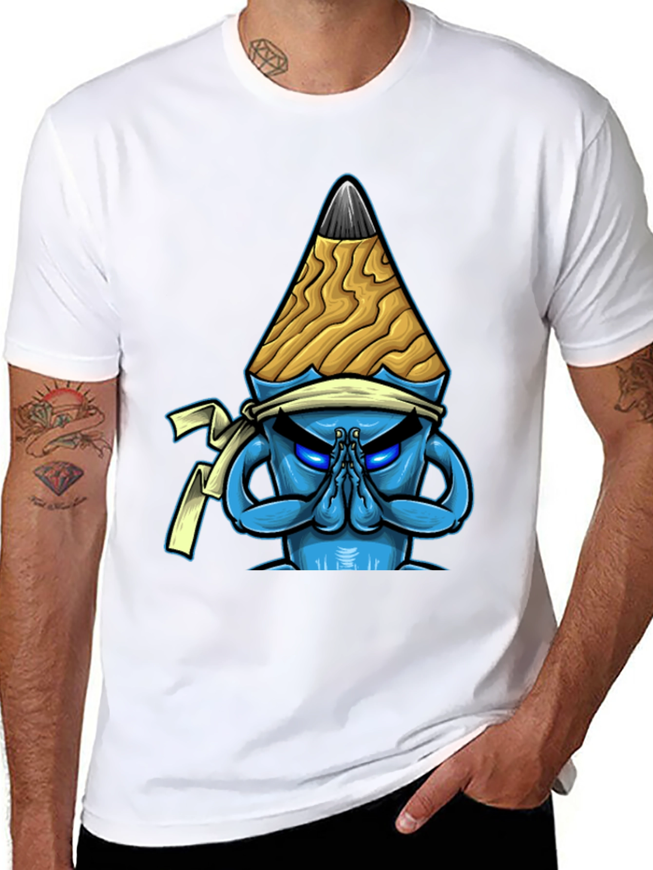 Pencil Ninja Graphic T-Shirt - Black