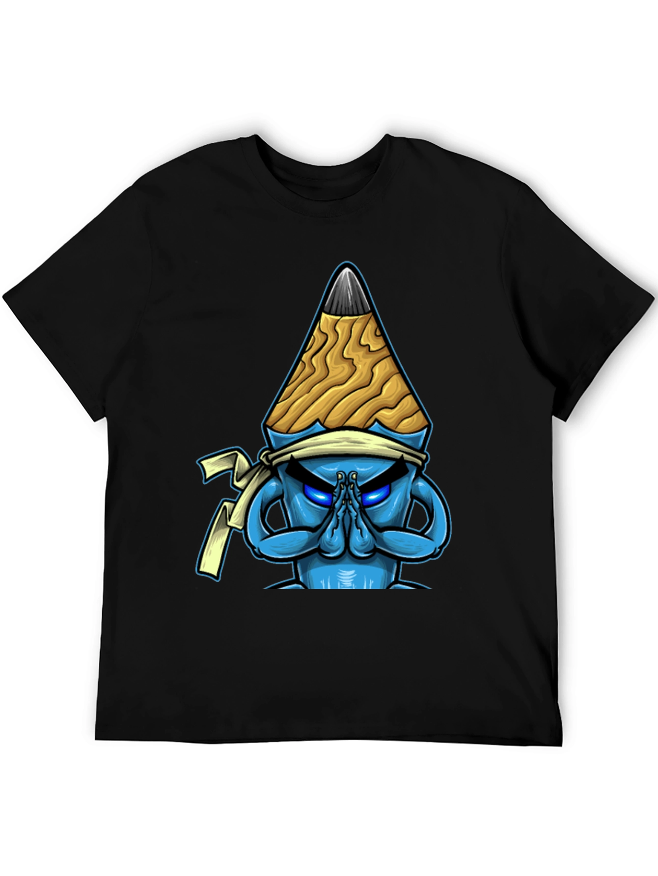 Pencil Ninja Graphic T-Shirt - Black