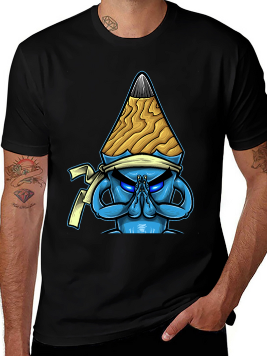 Pencil Ninja Graphic T-Shirt - Black
