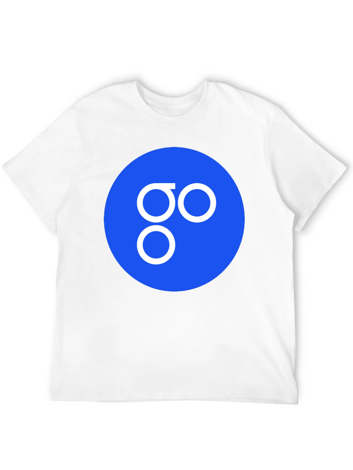 Blue Circle GO Logo Black T-Shirt Casual Cotton Tee