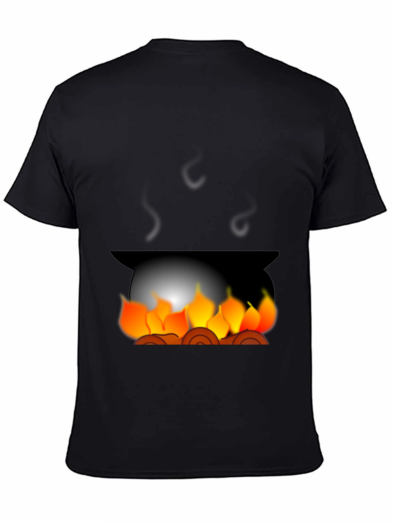 Campfire Graphic Tee - Cozy Black T-Shirt