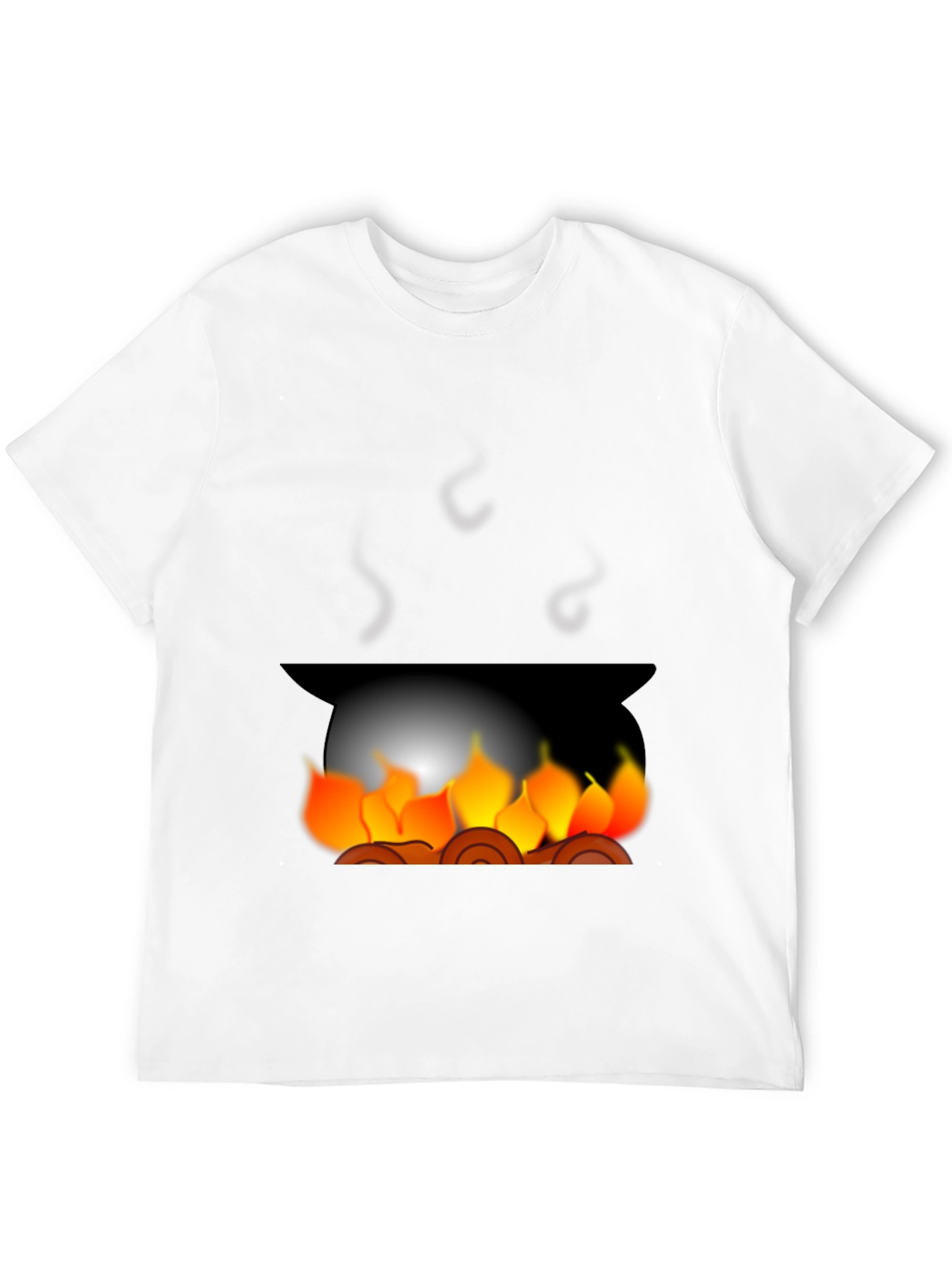 Campfire Graphic Tee - Cozy Black T-Shirt
