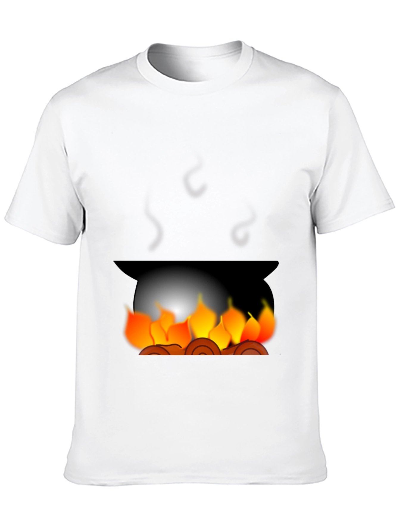 Campfire Graphic Tee - Cozy Black T-Shirt