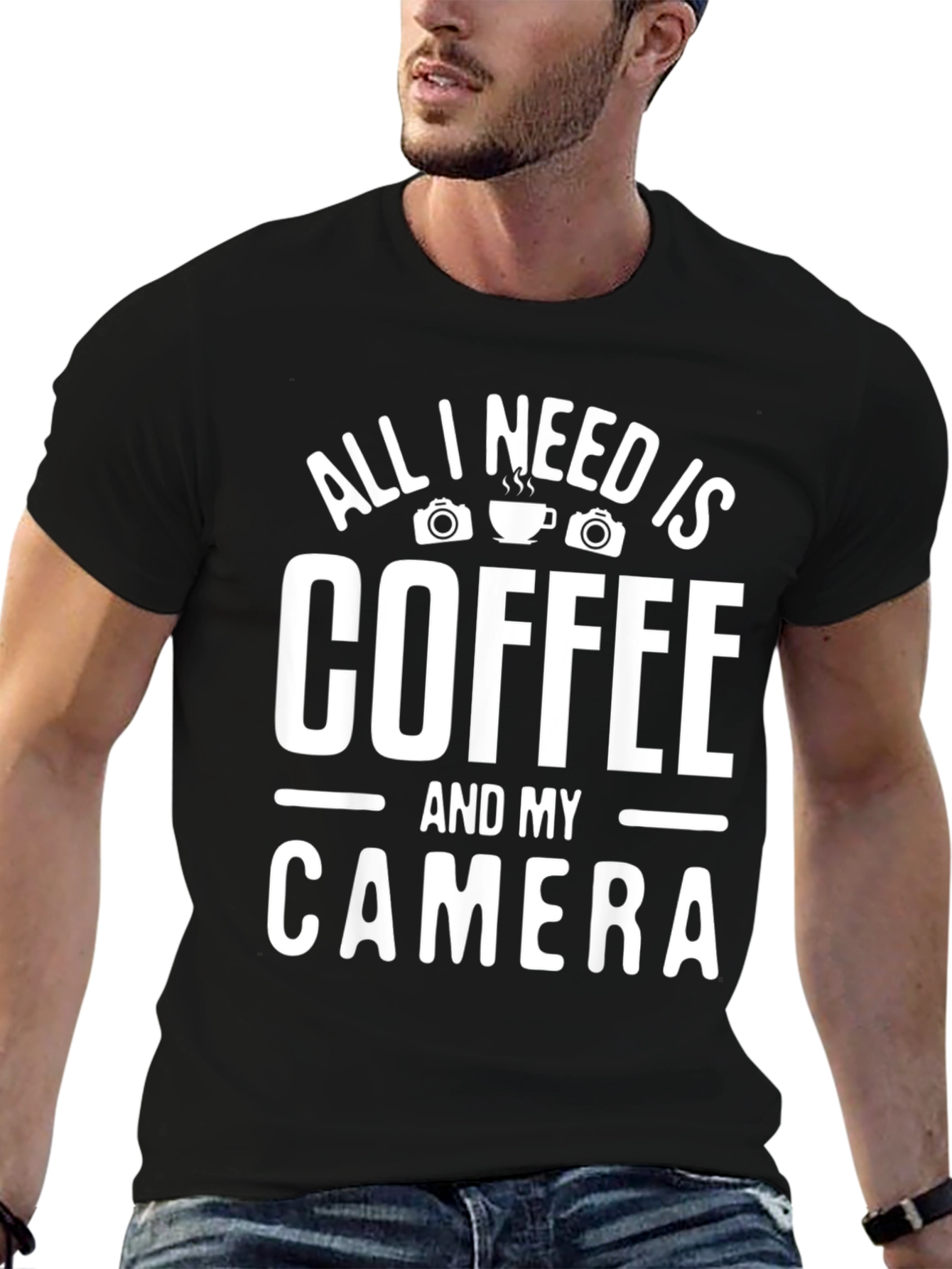 Coffee & Camera T-Shirt - Photographers Essential Tee