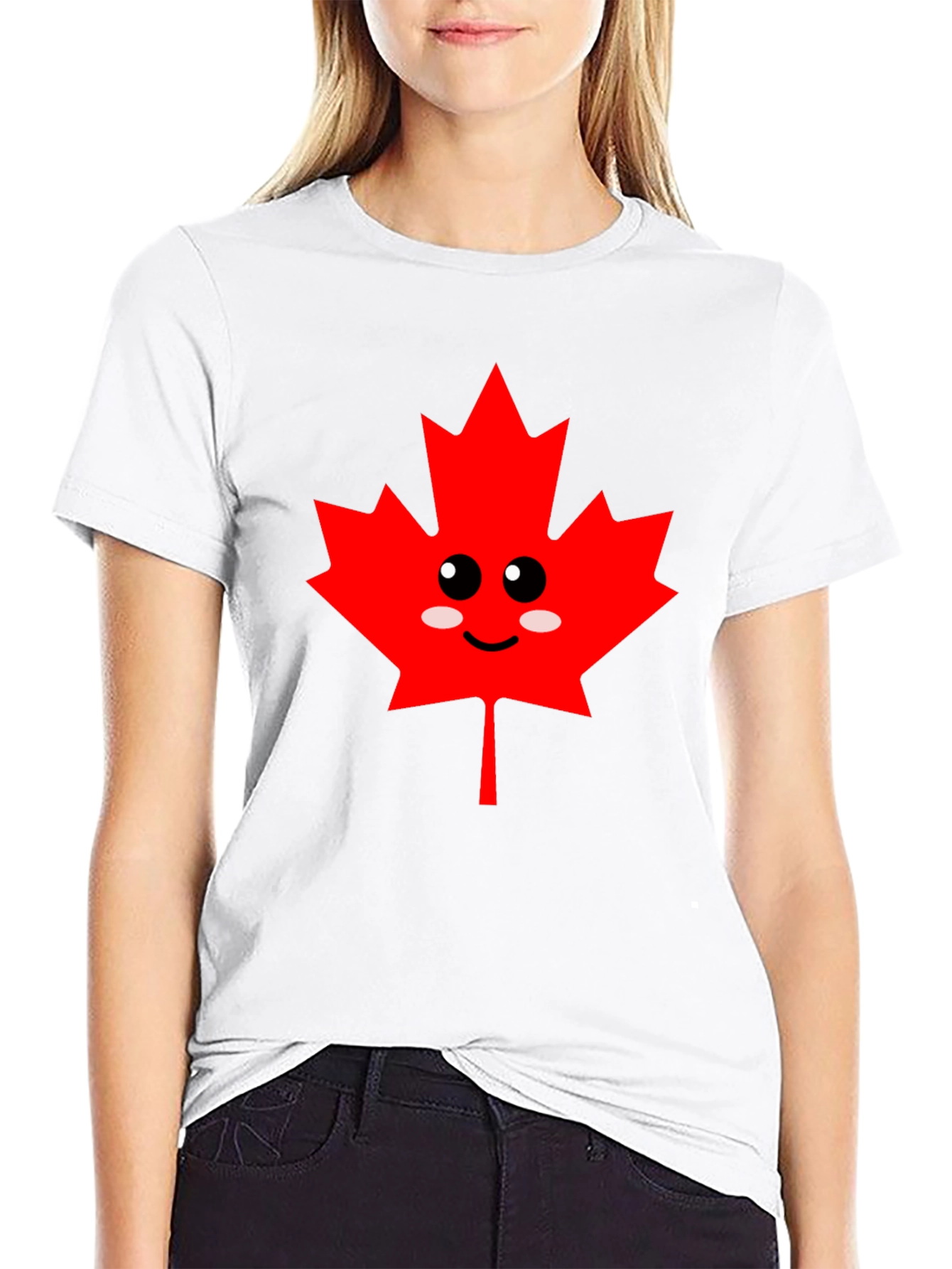 Cute Canadian Maple Leaf Graphic Tee