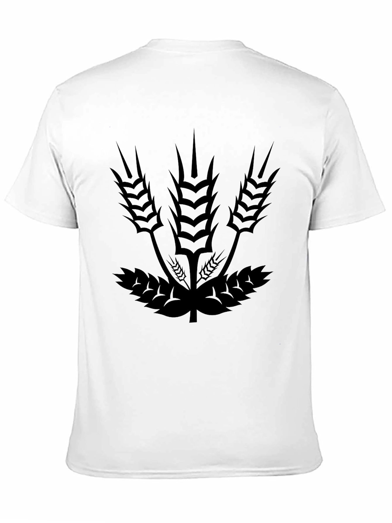 Black Wheat Graphic Tee - Casual Comfort