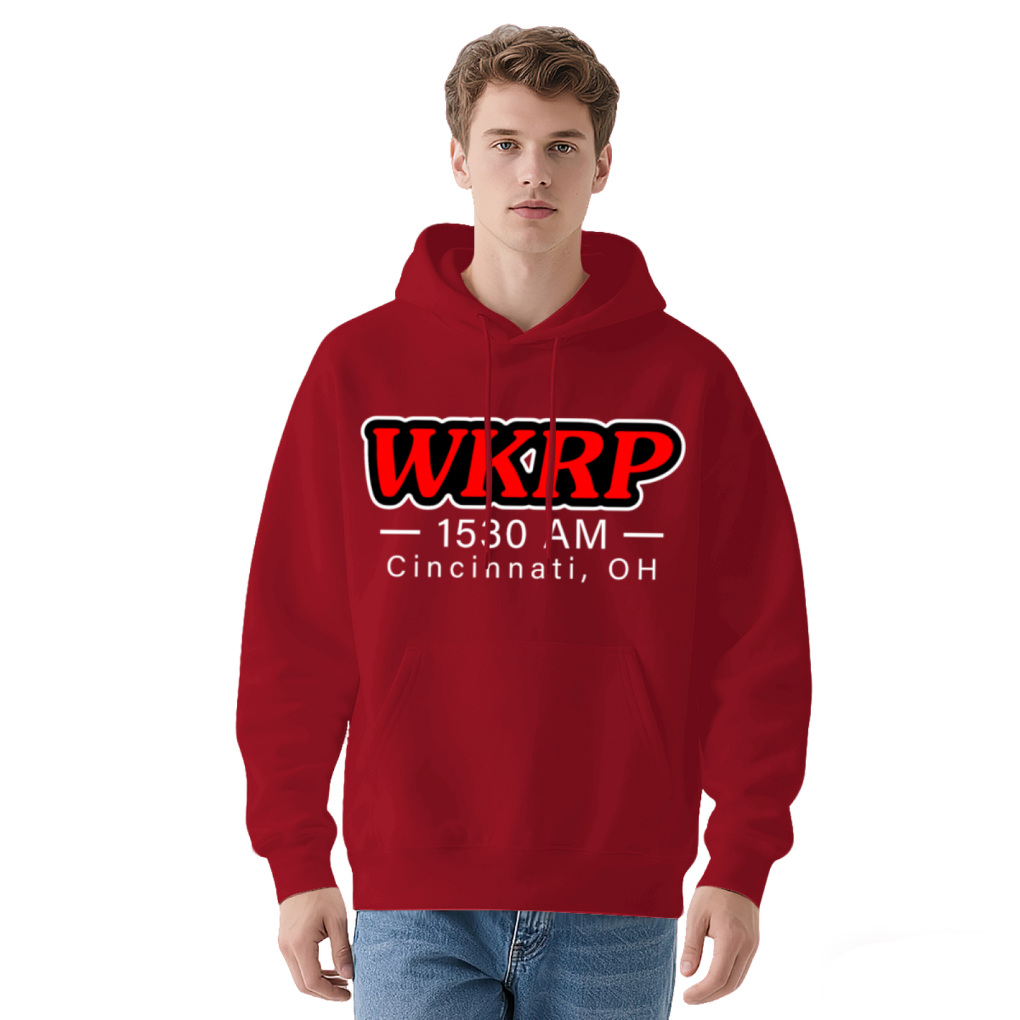 Retro WKRP Cincinnati Radio Navy Hoodie