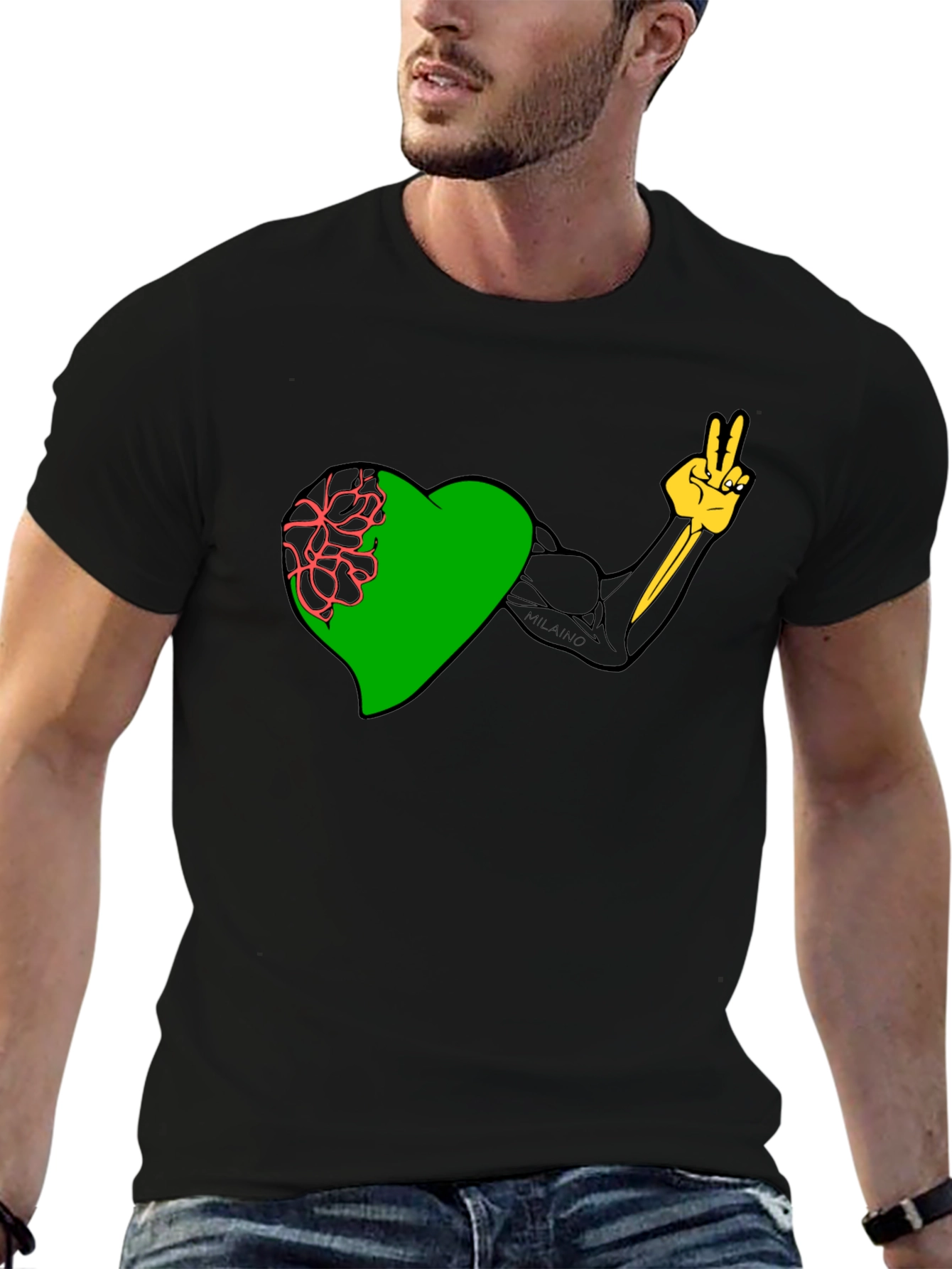 Heart & Muscle Graphic Tee