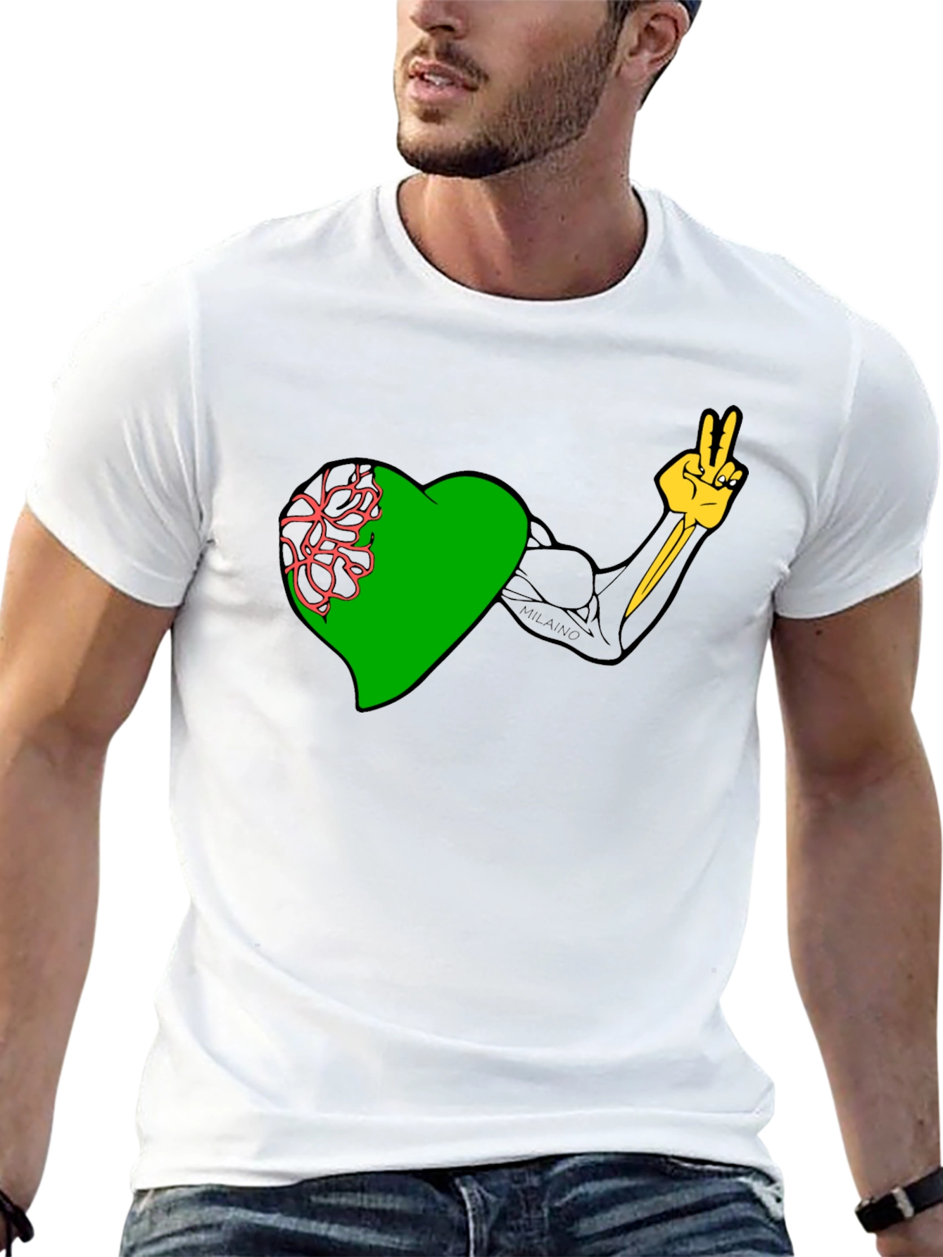 Heart & Muscle Graphic Tee