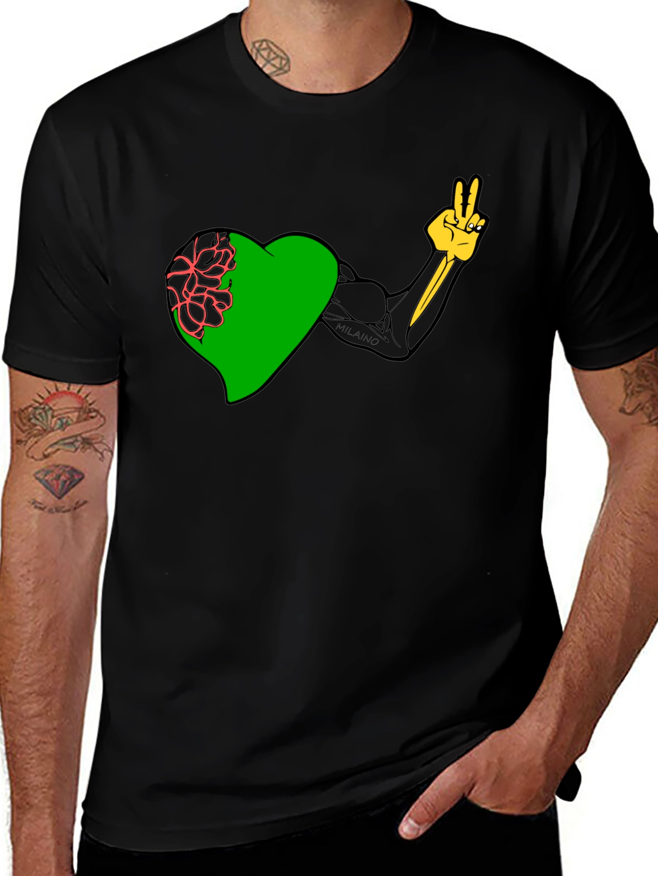 Heart & Muscle Graphic Tee