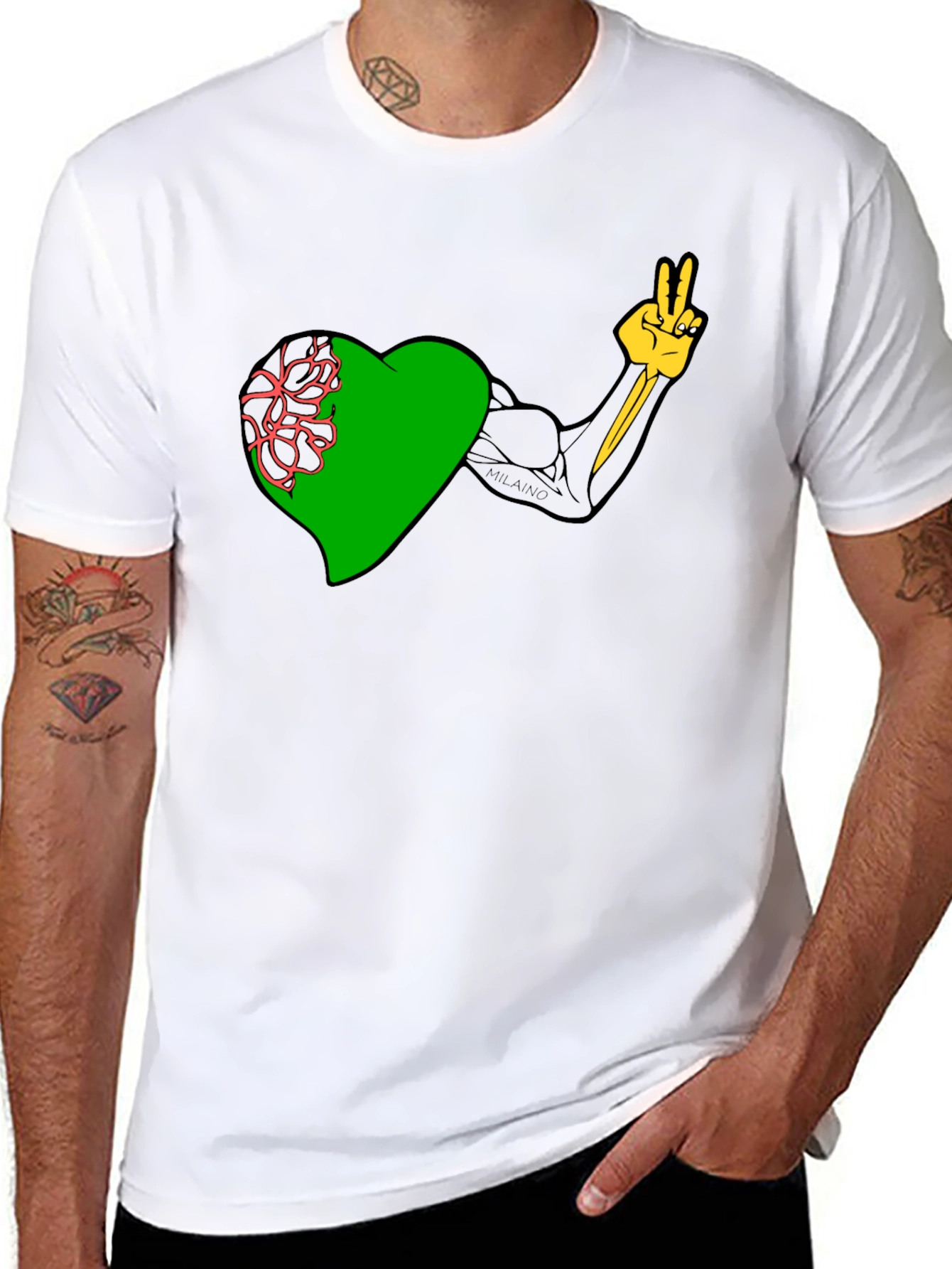 Heart & Muscle Graphic Tee