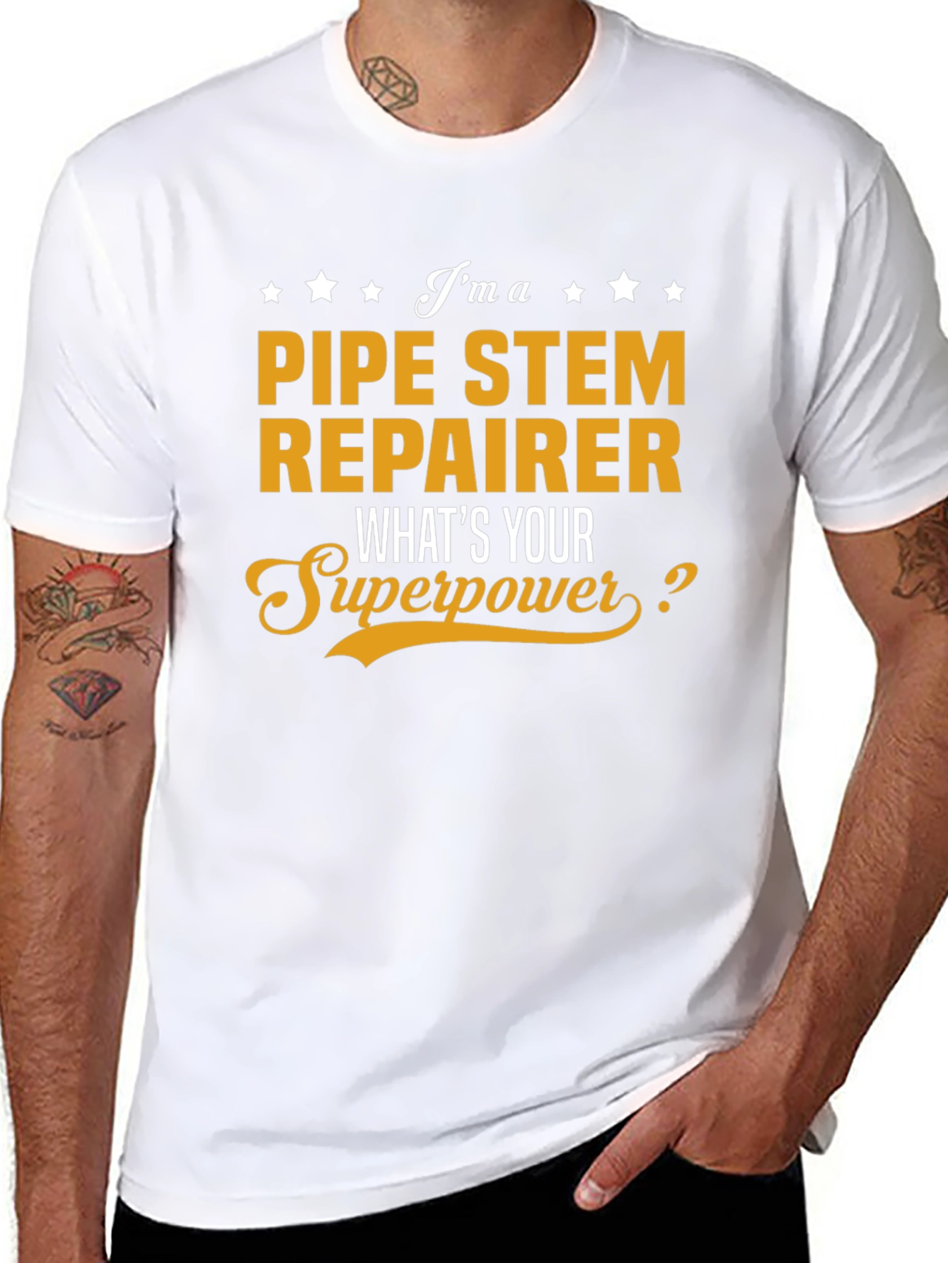 Pipe Stem Repairer Superpower T-Shirt