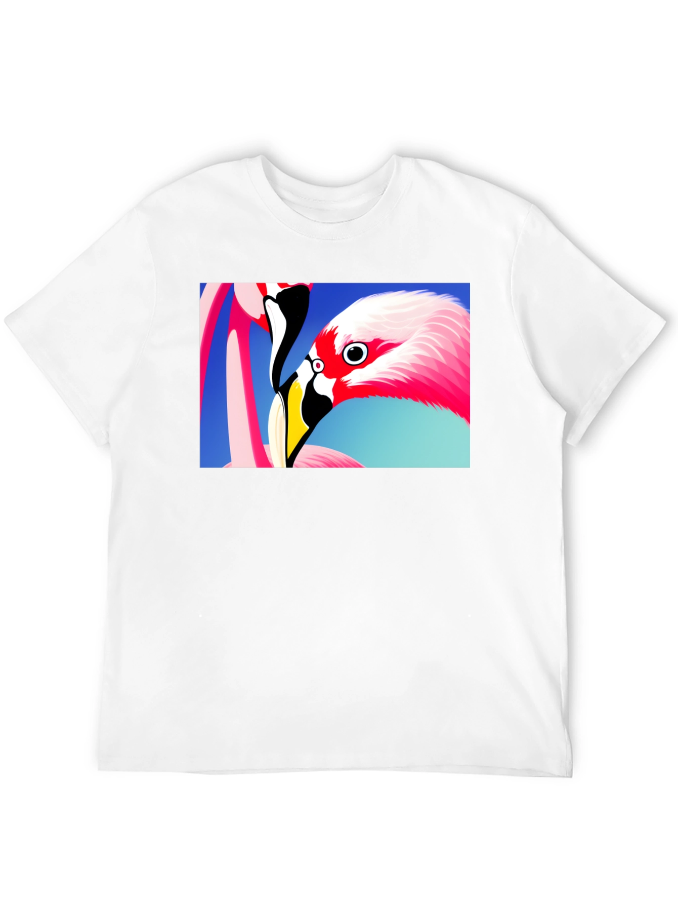 Flamingo Graphic Tee - Stylish Black T-Shirt
