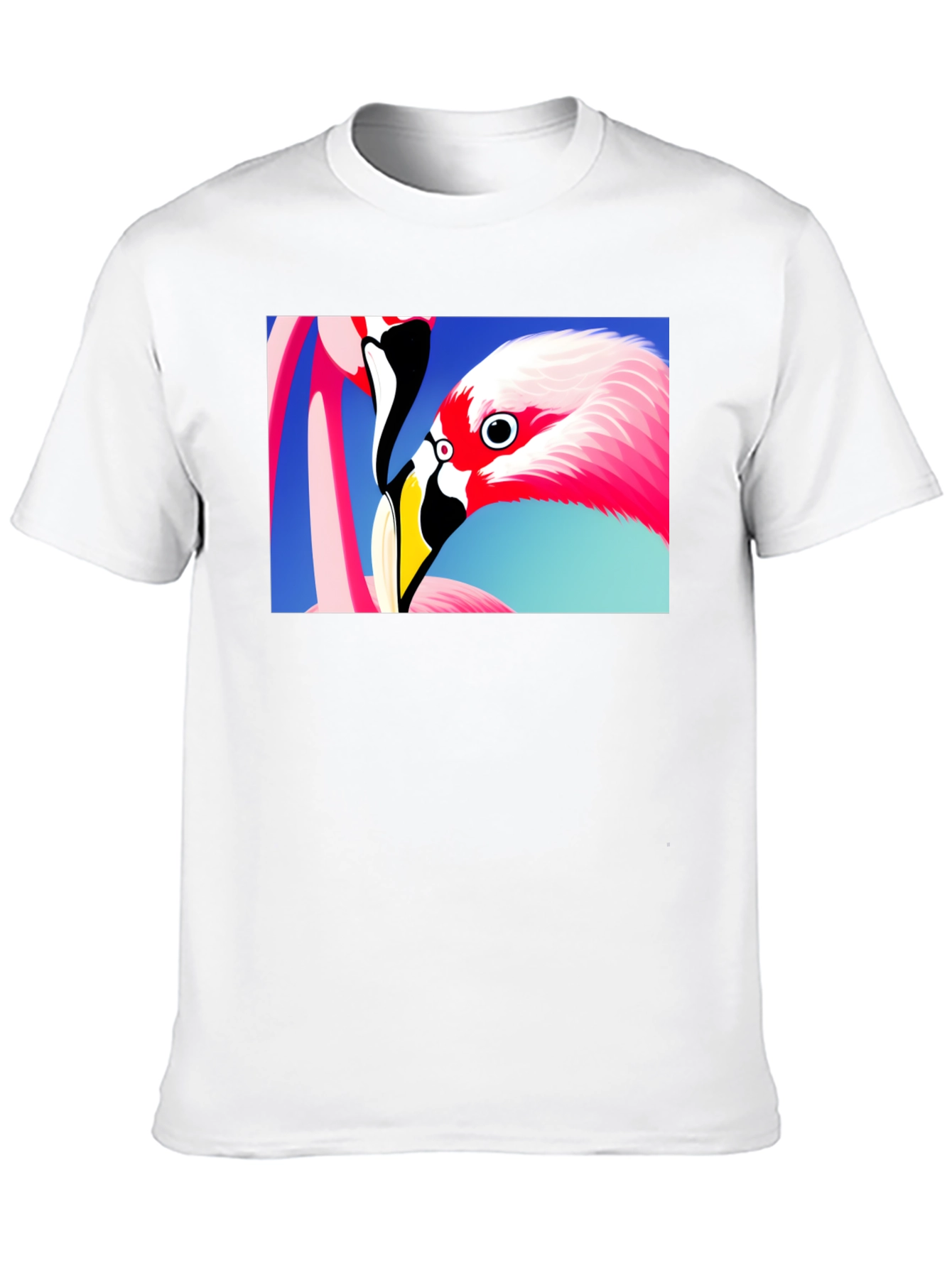 Flamingo Graphic Tee - Stylish Black T-Shirt