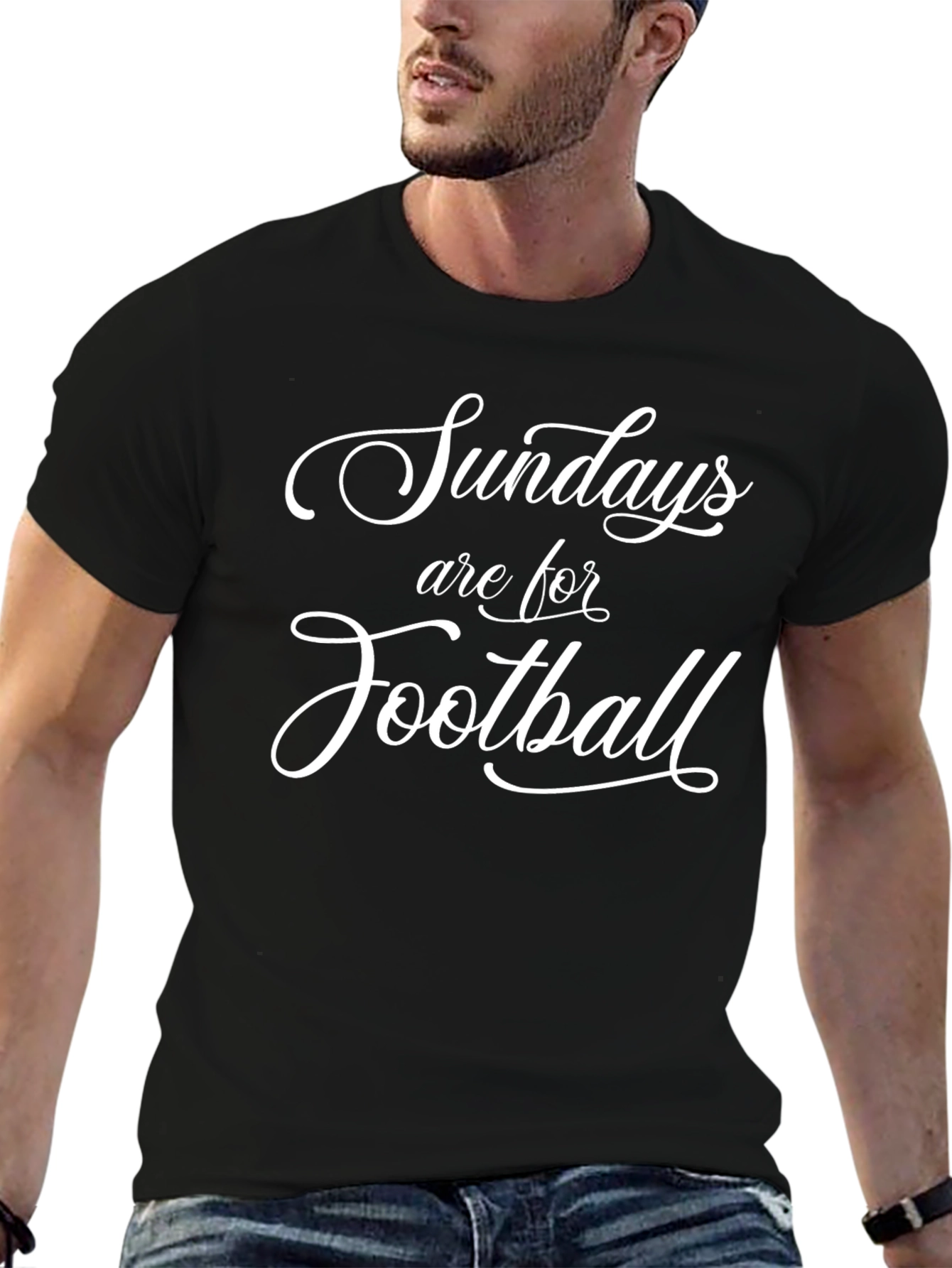 Sundays Are For Football T-Shirt - Black