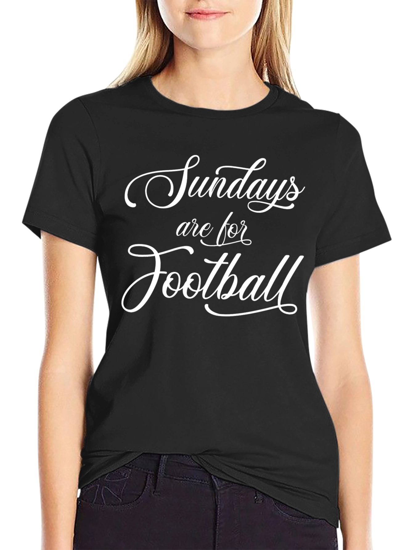 Sundays Are For Football T-Shirt - Black