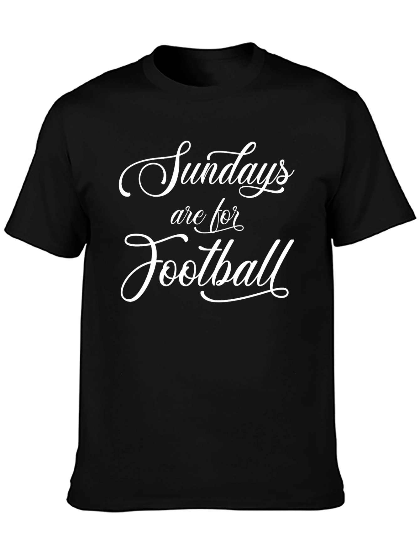 Sundays Are For Football T-Shirt - Black