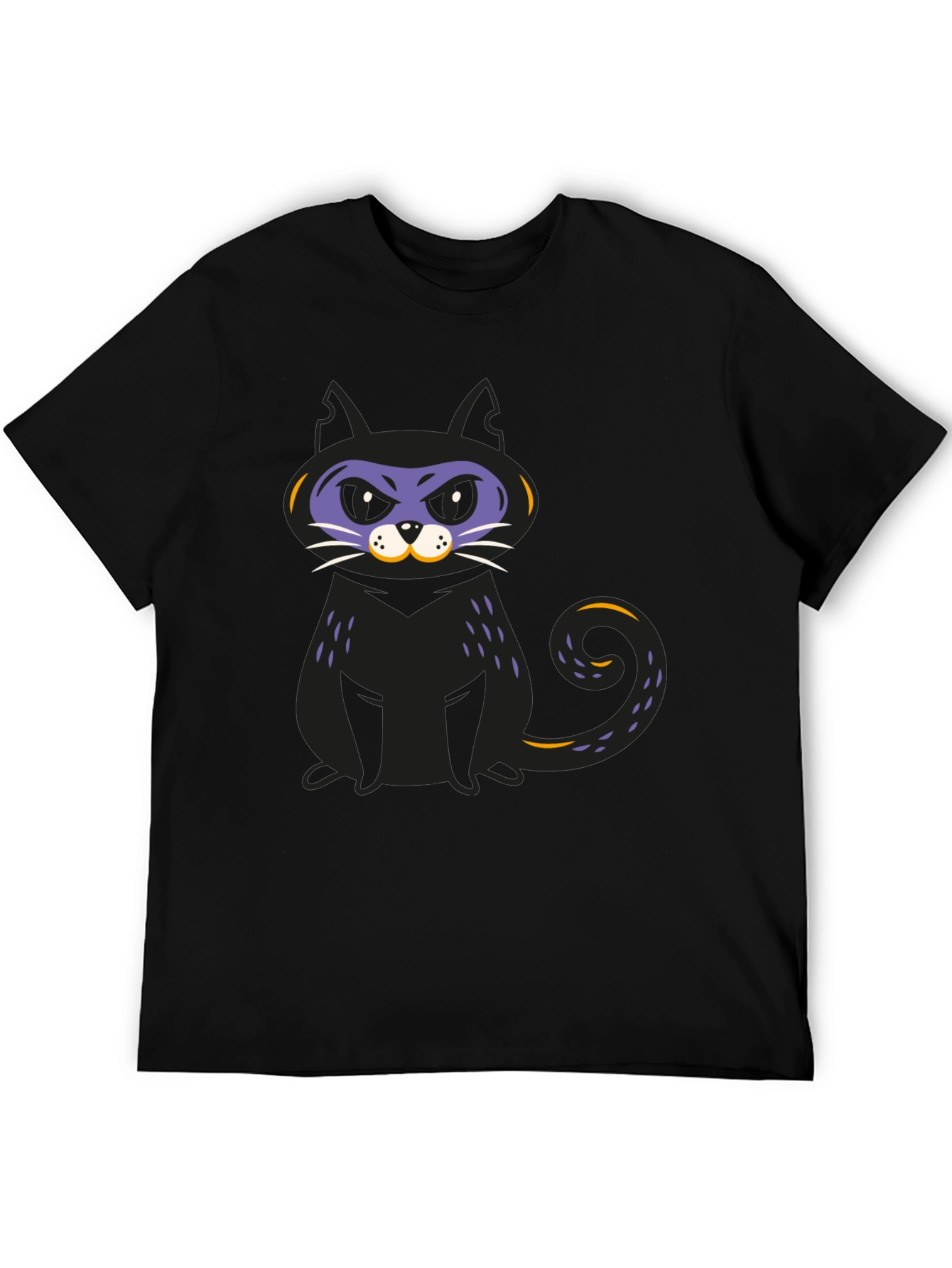 Black Cat Graphic T-Shirt - Halloween Fun