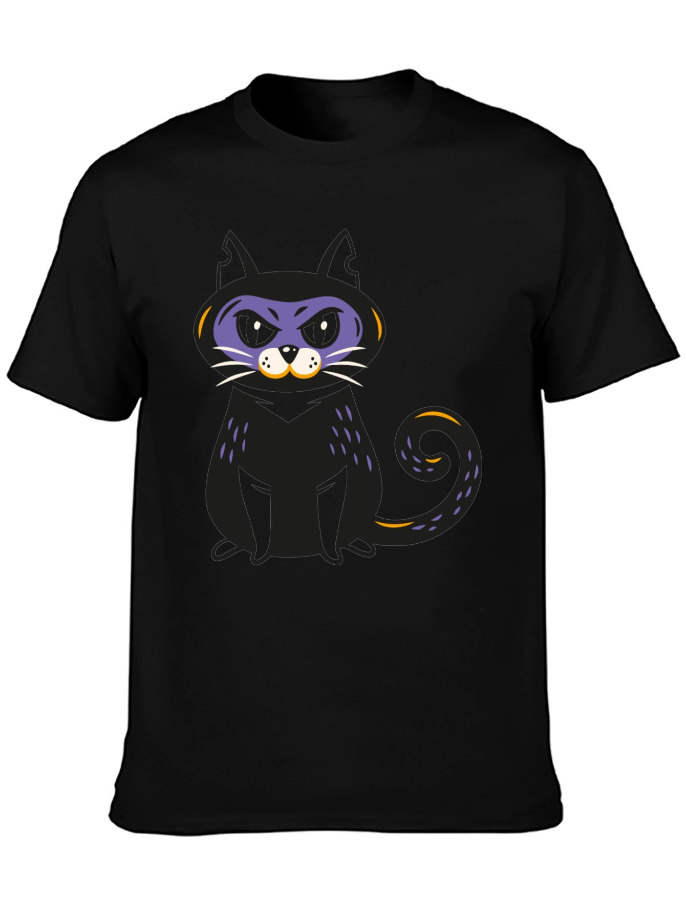 Black Cat Graphic T-Shirt - Halloween Fun