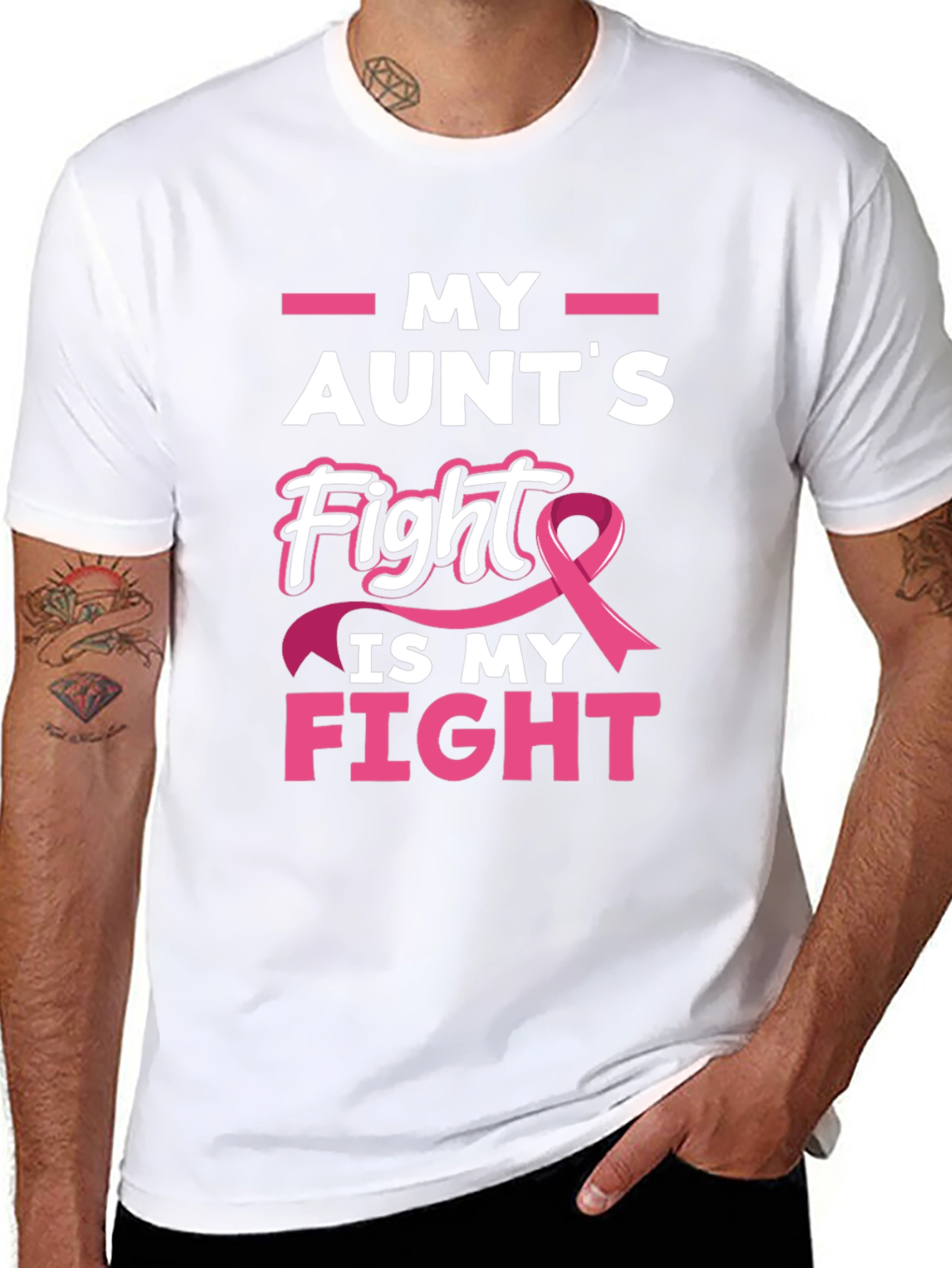 My Aunts Fight Breast Cancer Awareness T-Shirt