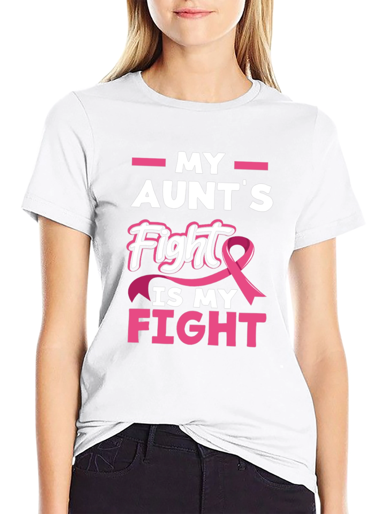 My Aunts Fight Breast Cancer Awareness T-Shirt