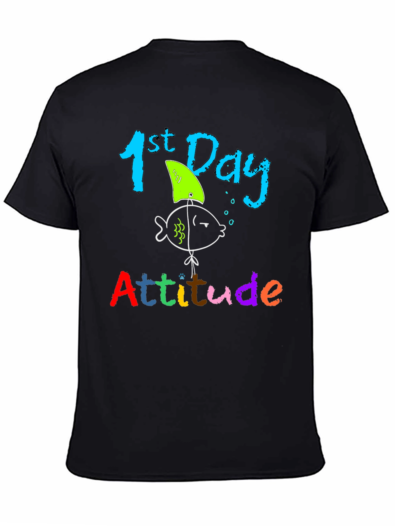 Funny 1st Day Attitude Shark Fin T-Shirt