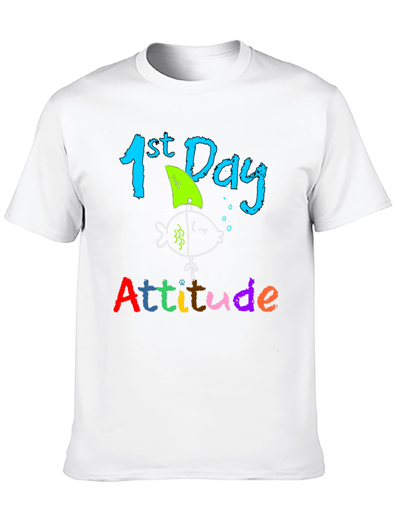 Funny 1st Day Attitude Shark Fin T-Shirt