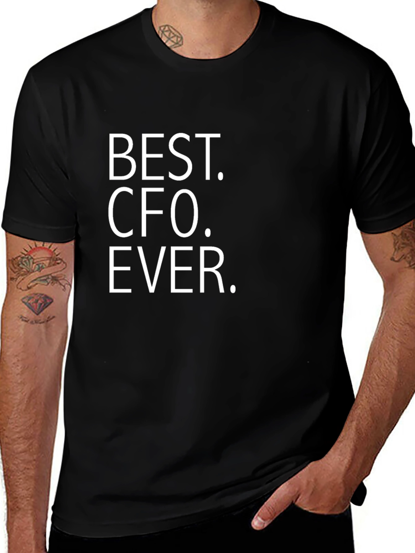 Best CFO Ever. Black T-shirt