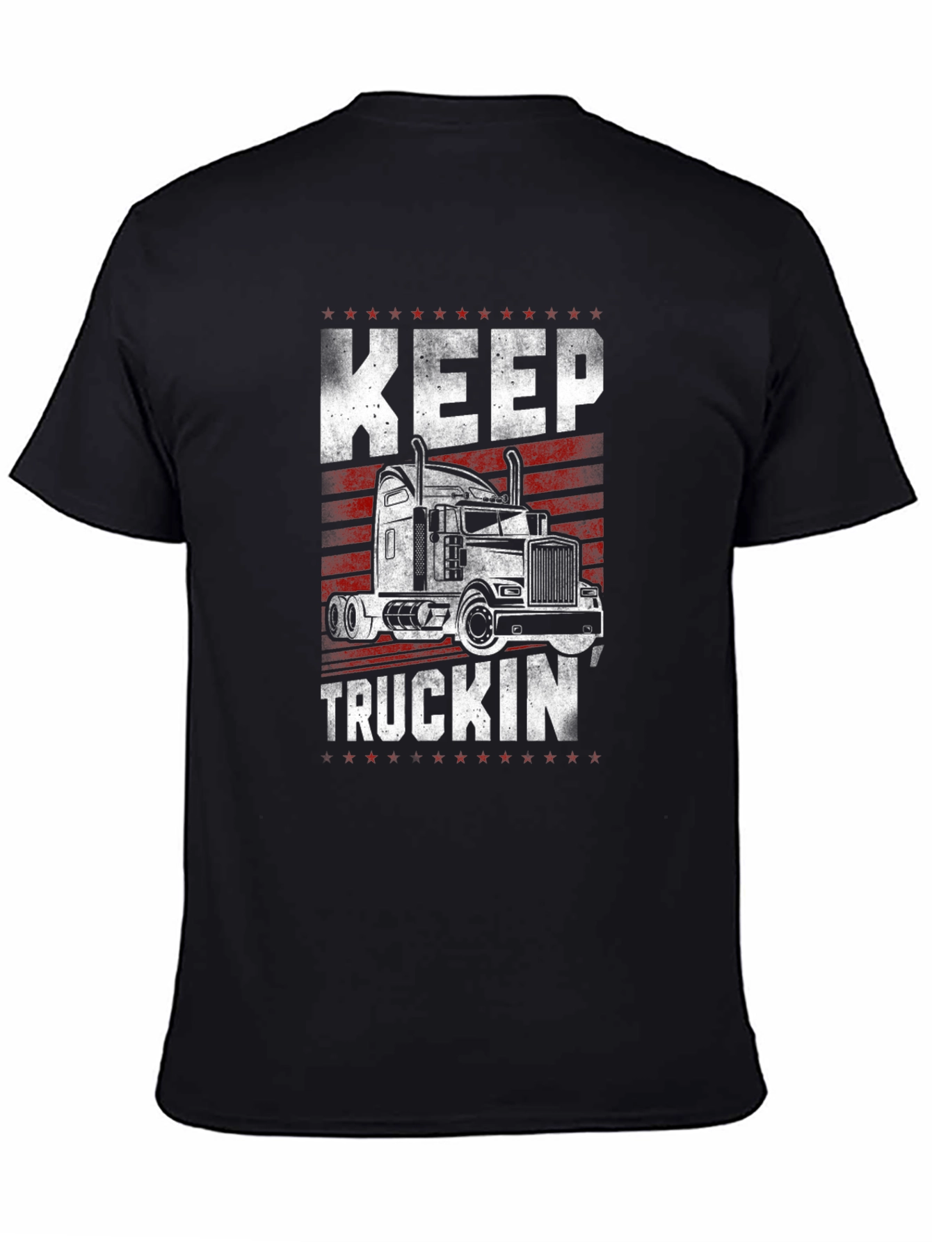 Keep Truckin Black Graphic Tee