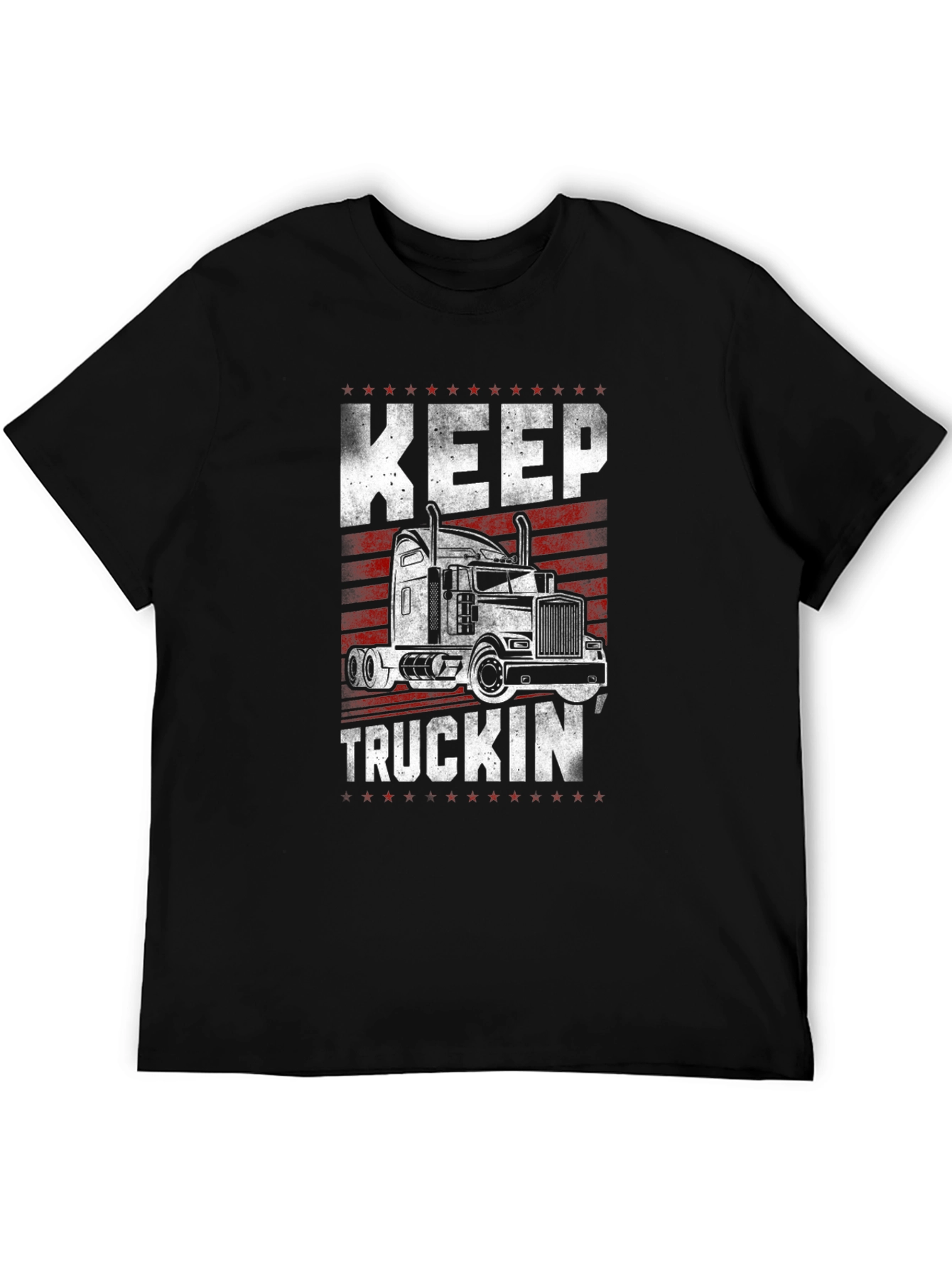 Keep Truckin Black Graphic Tee