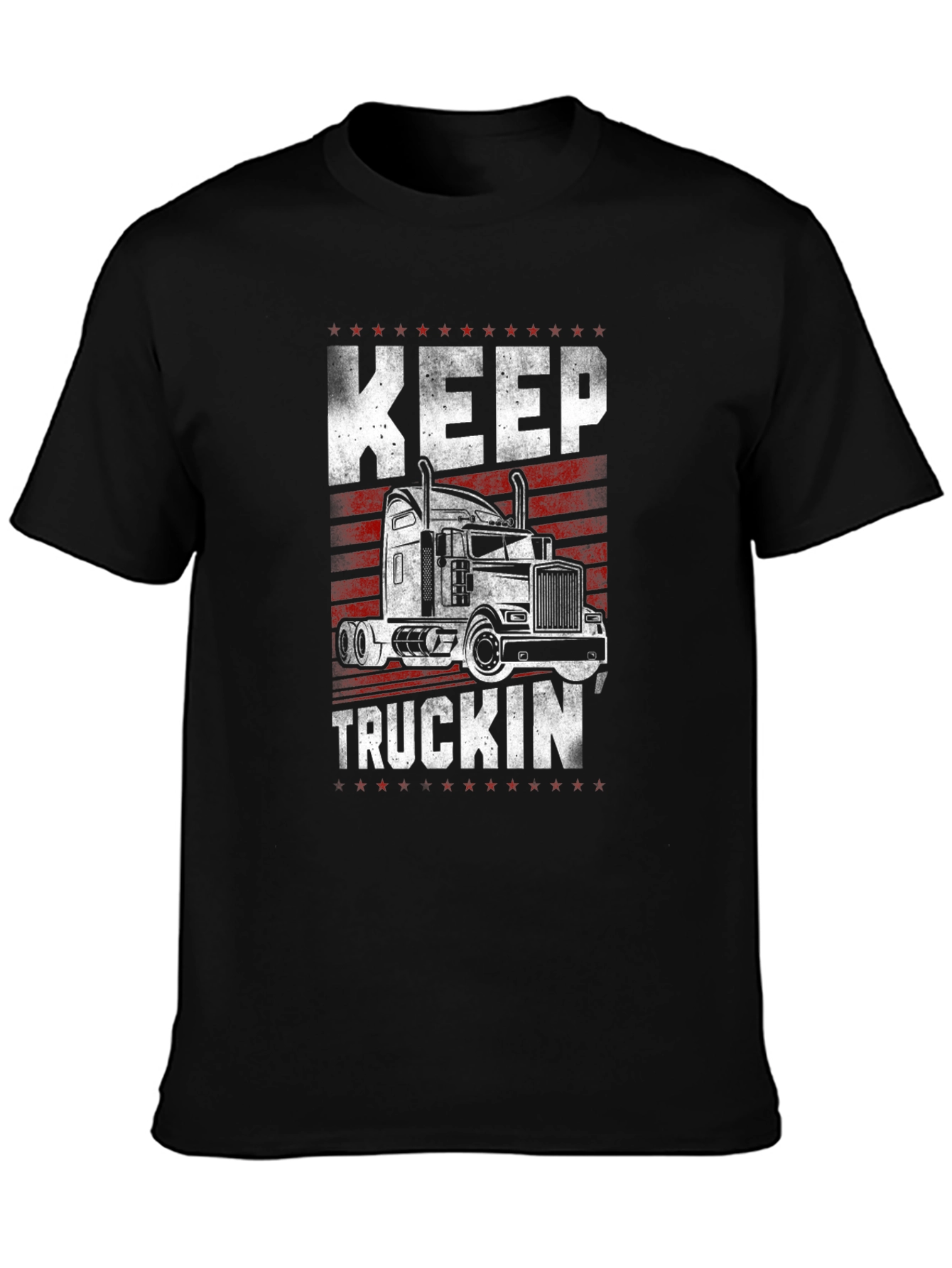 Keep Truckin Black Graphic Tee