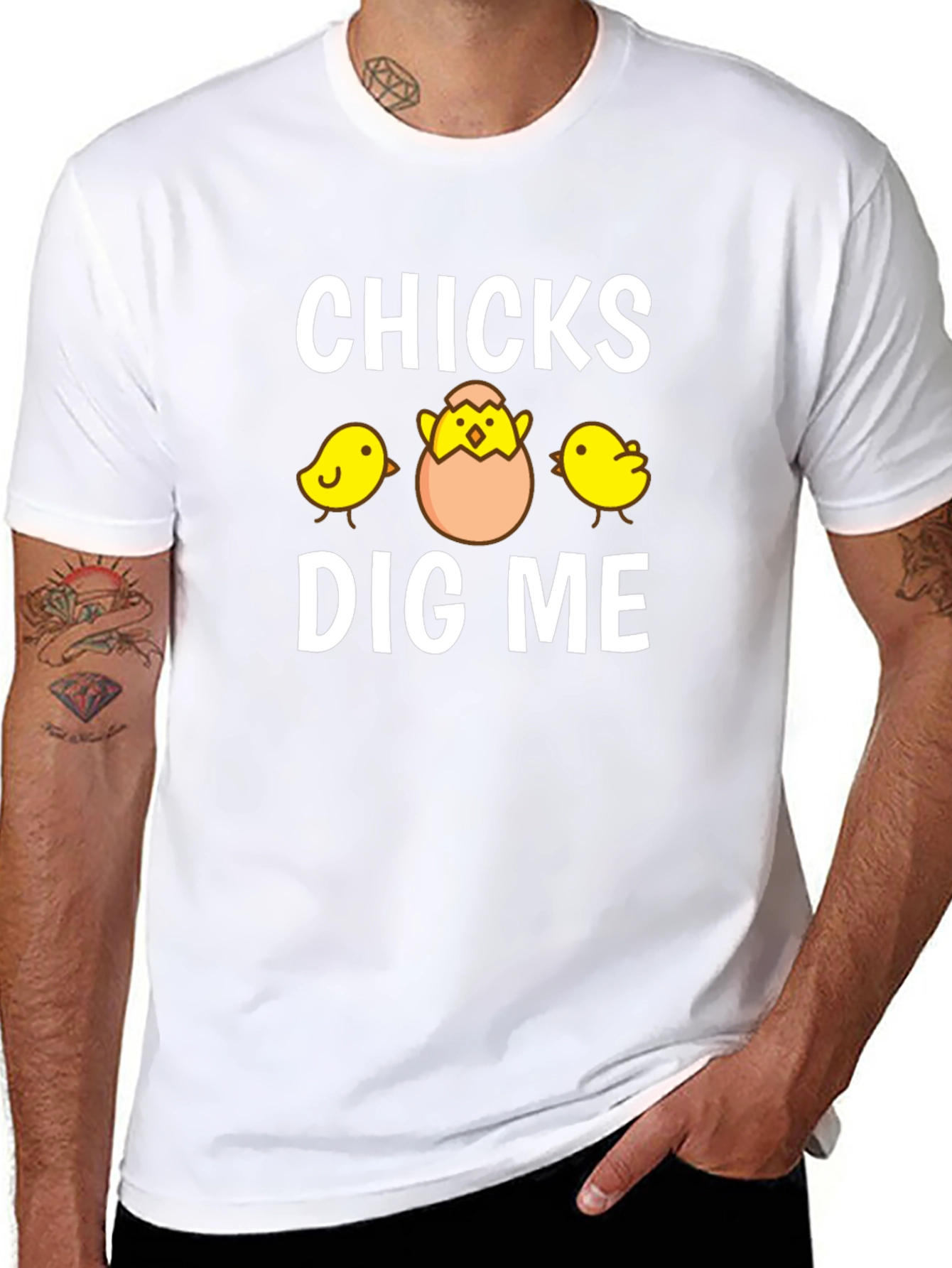 Funny Chicks Dig Me Easter T-Shirt