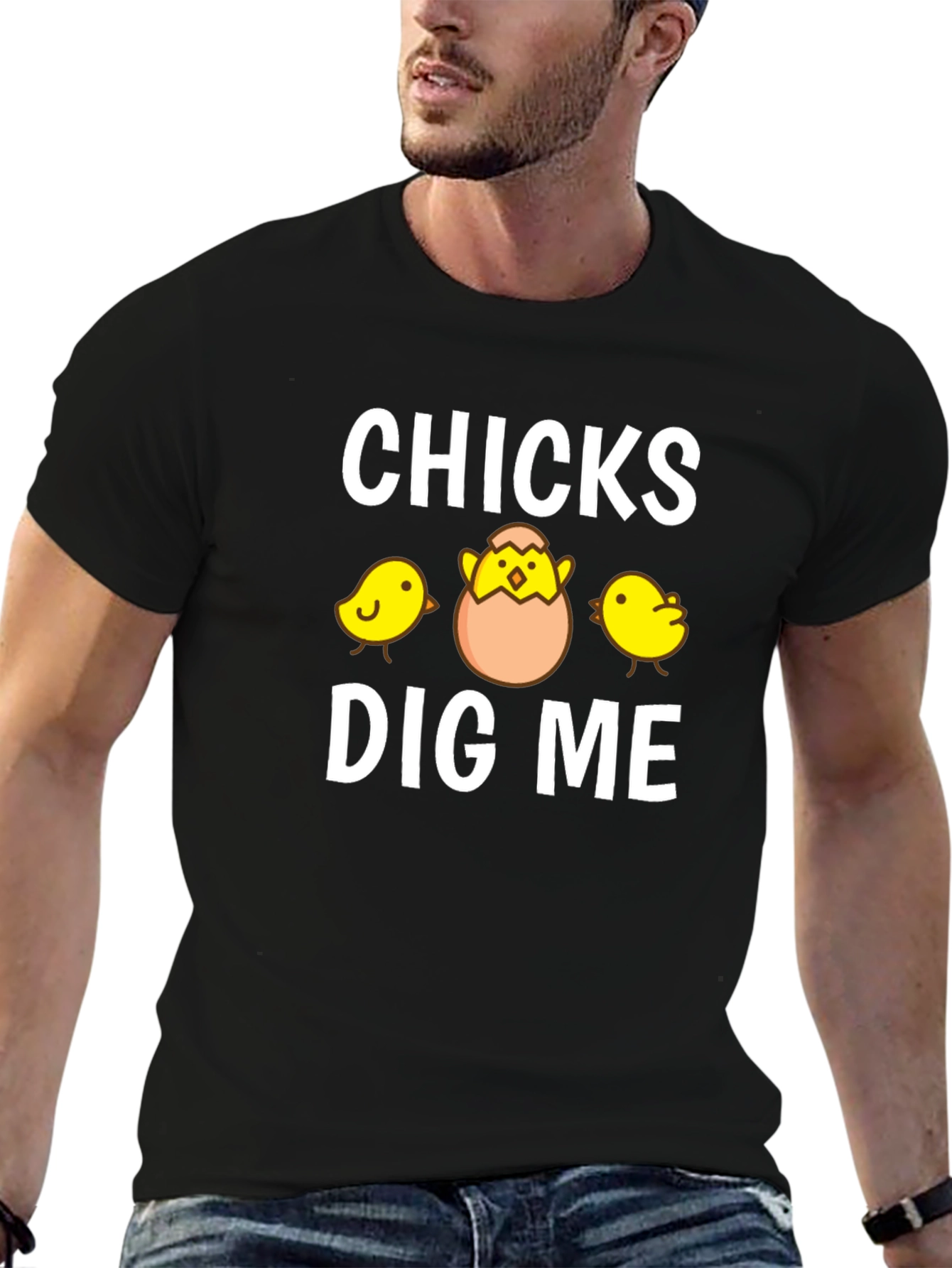 Funny Chicks Dig Me Easter T-Shirt