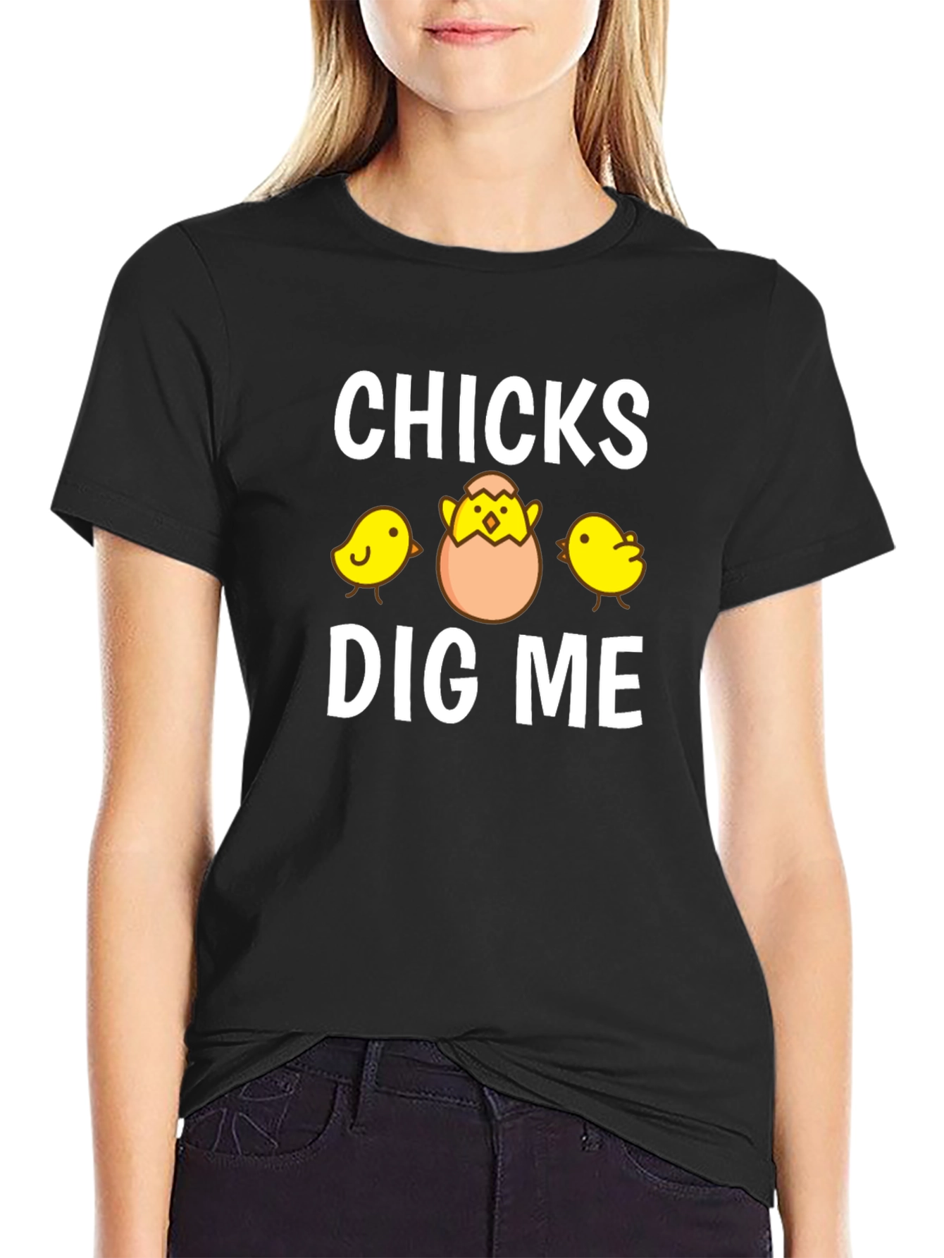 Funny Chicks Dig Me Easter T-Shirt