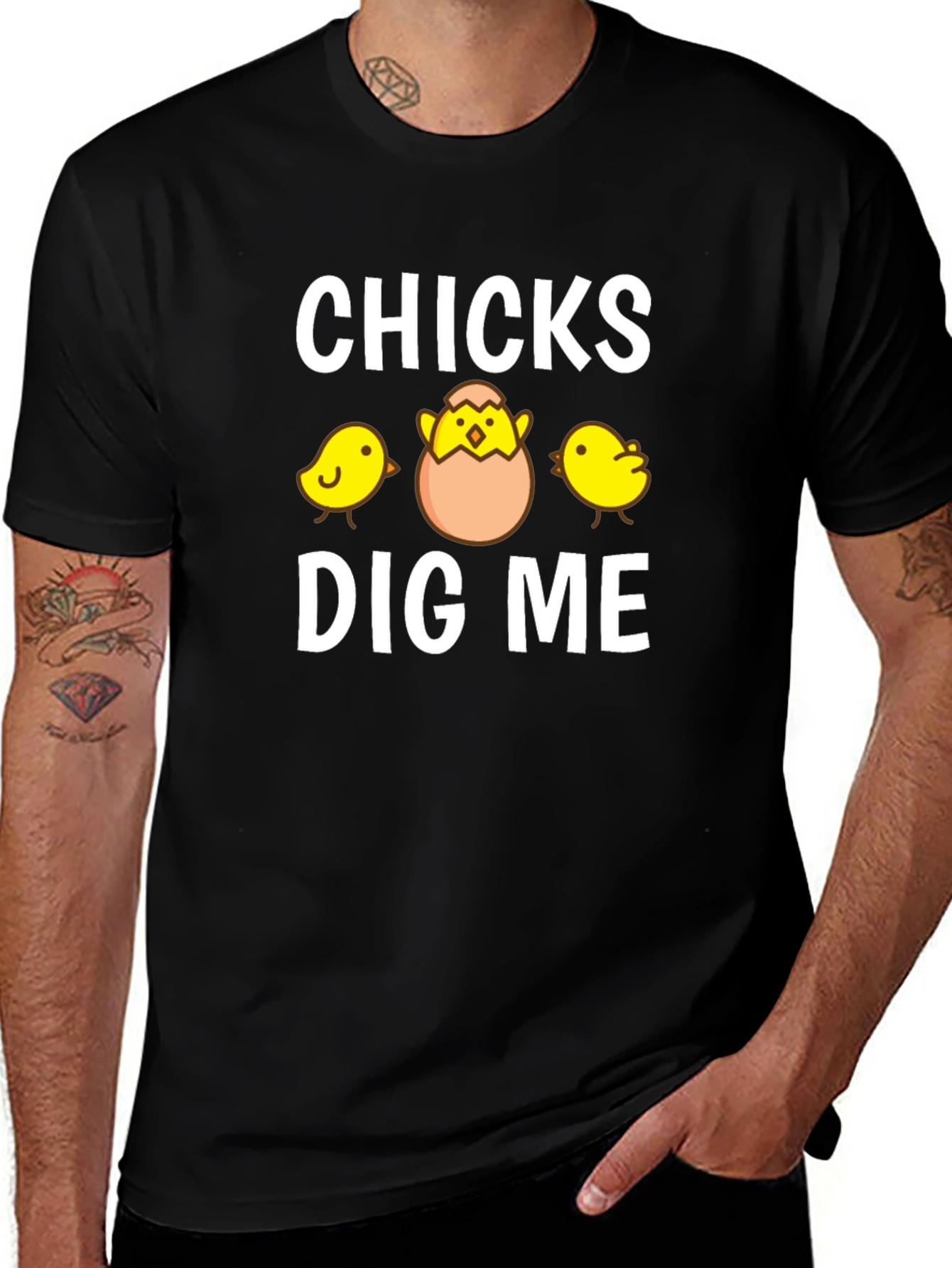 Funny Chicks Dig Me Easter T-Shirt
