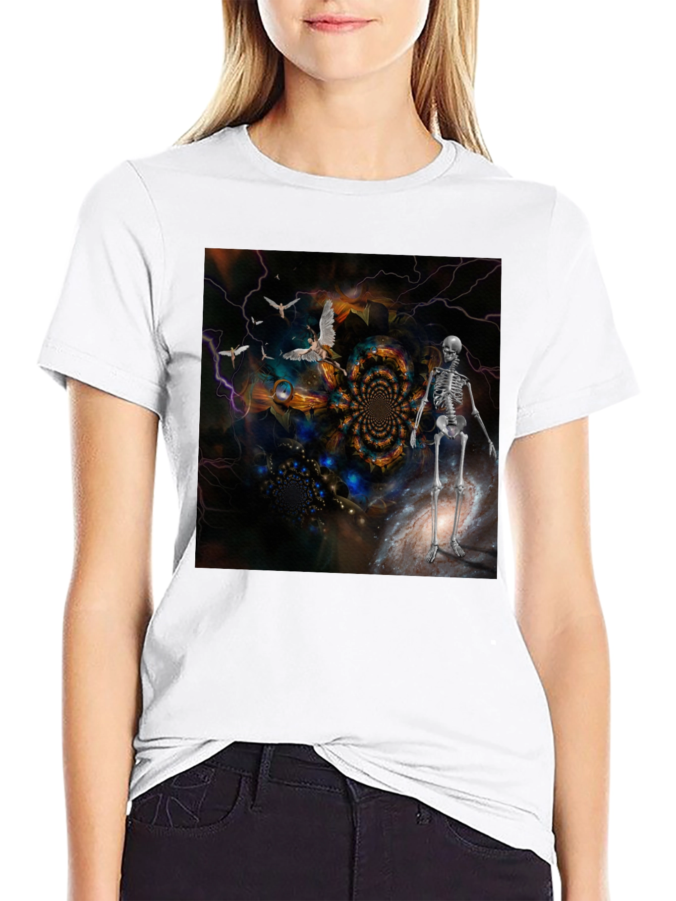 Surreal Skeleton Art T-Shirt