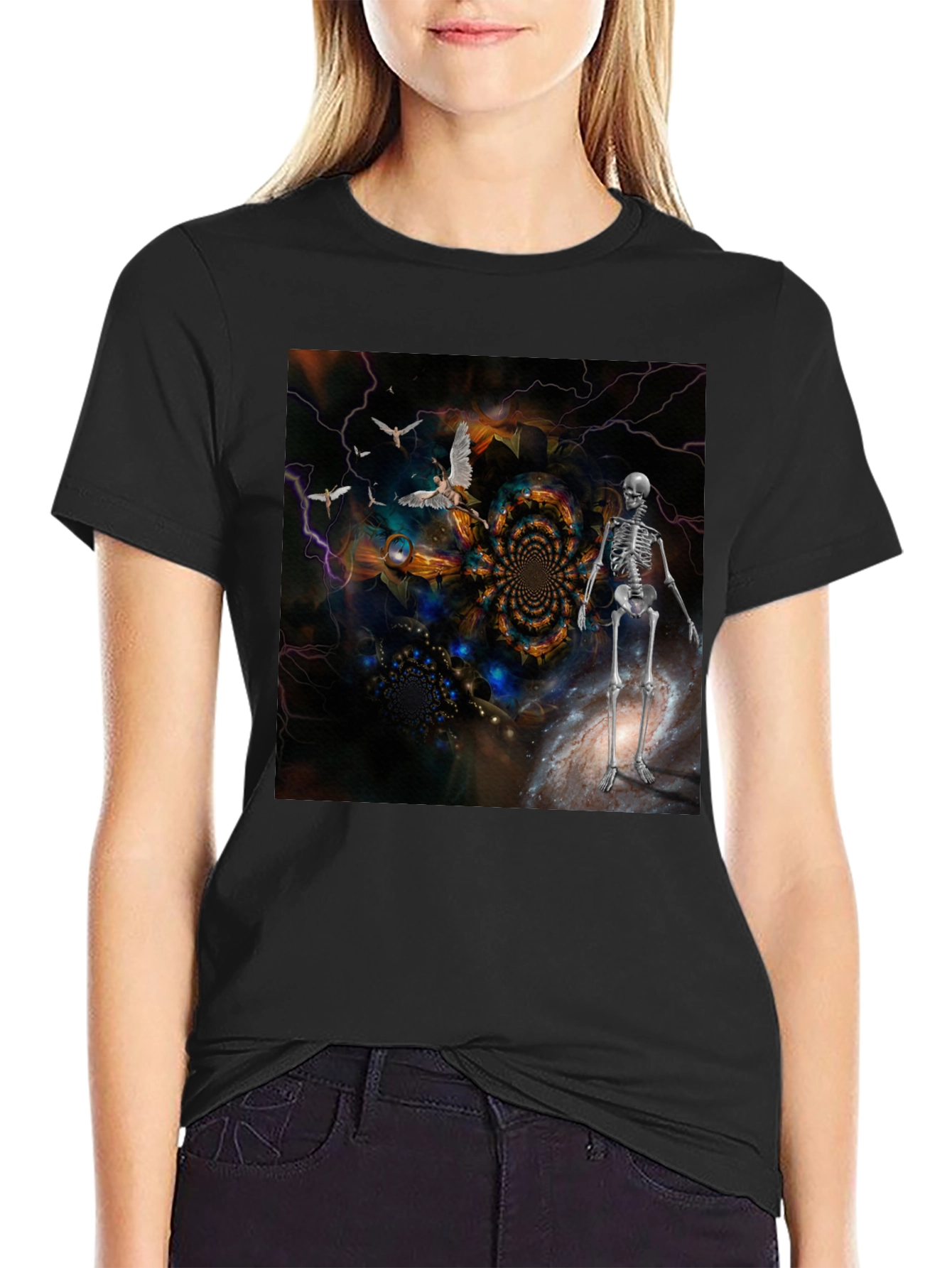 Surreal Skeleton Art T-Shirt
