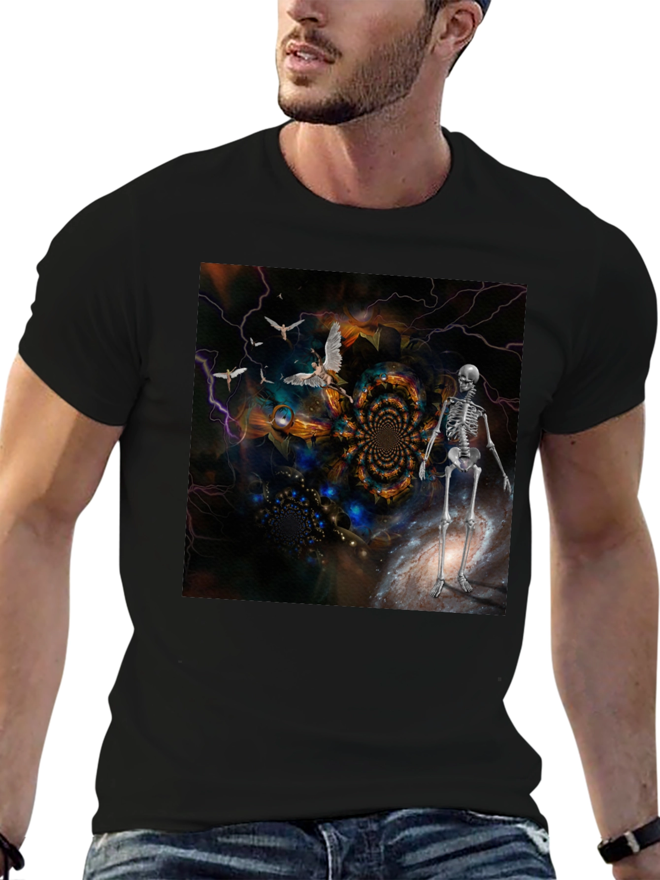 Surreal Skeleton Art T-Shirt