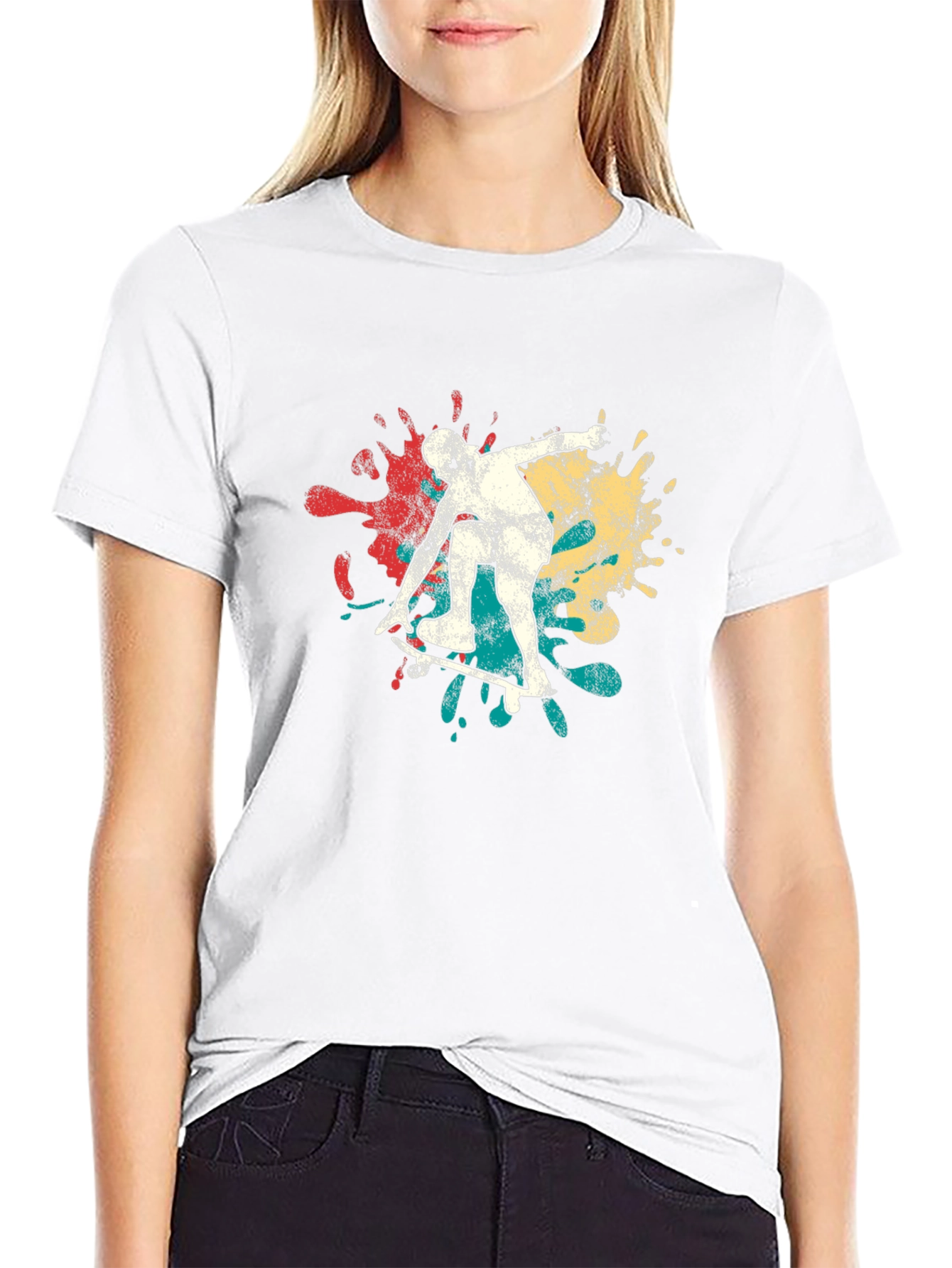 Skateboarding Graphic Tee - Retro Style