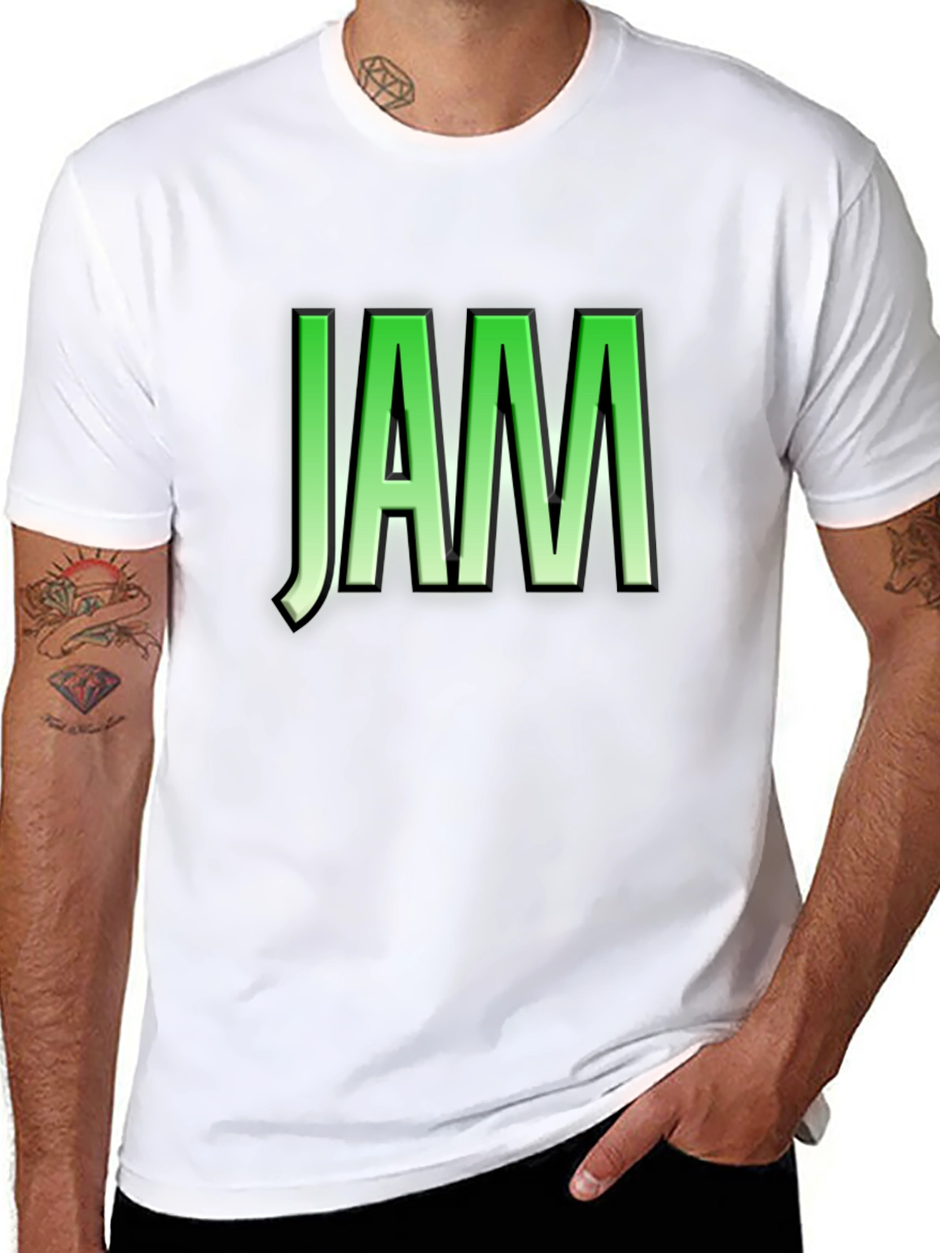JAM Green Graphic T-Shirt
