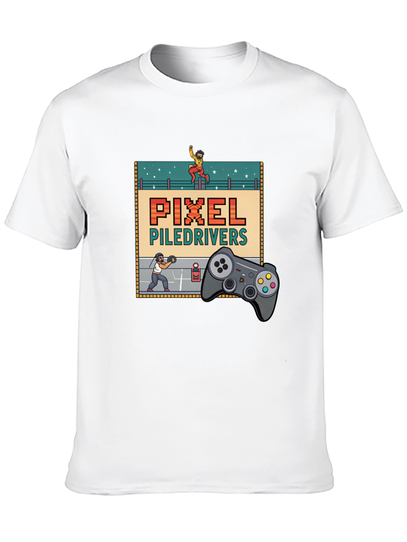 Pixel Piledrivers Gamer T-Shirt