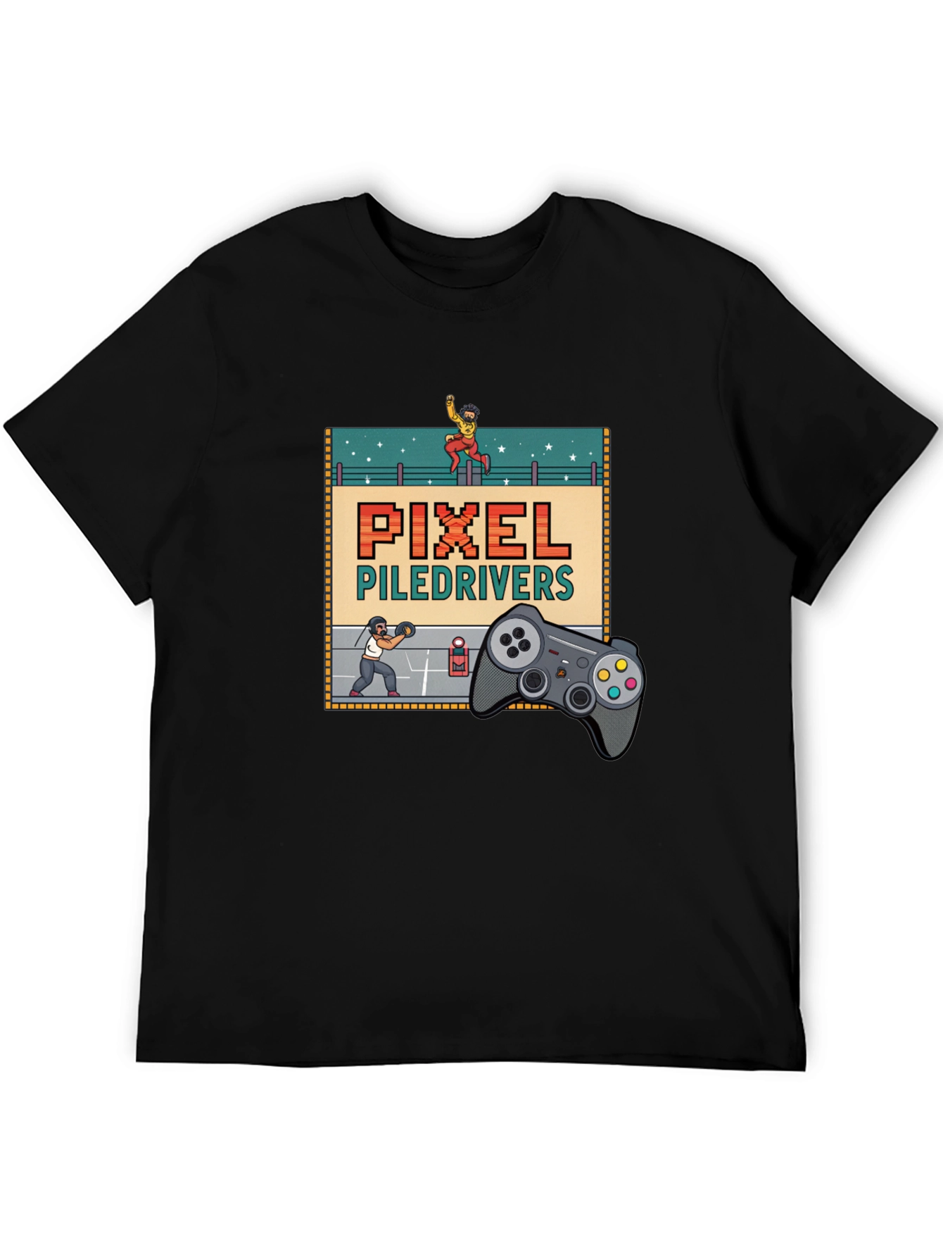 Pixel Piledrivers Gamer T-Shirt