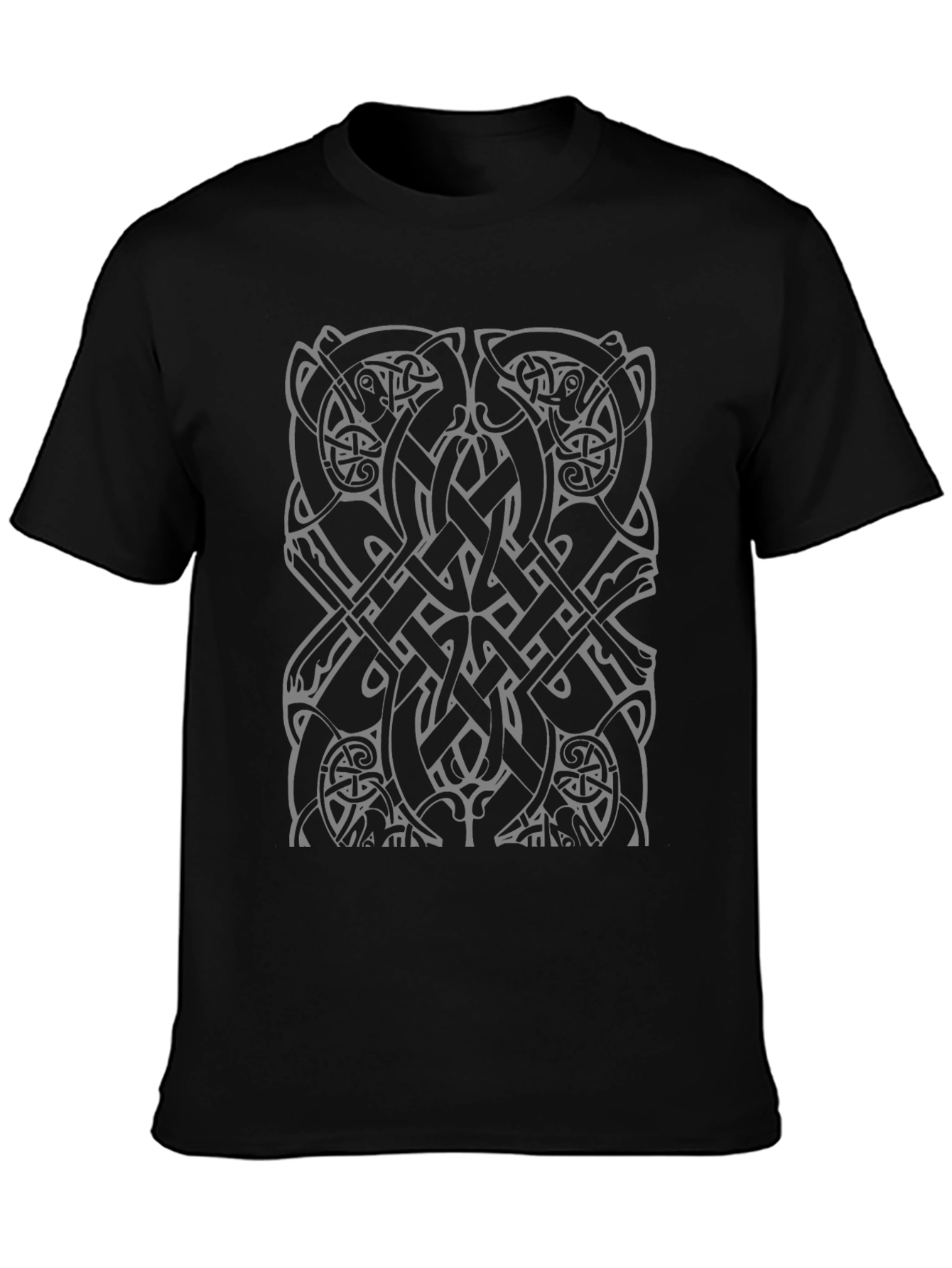 Celtic Knotwork Viking Bear Black T-Shirt