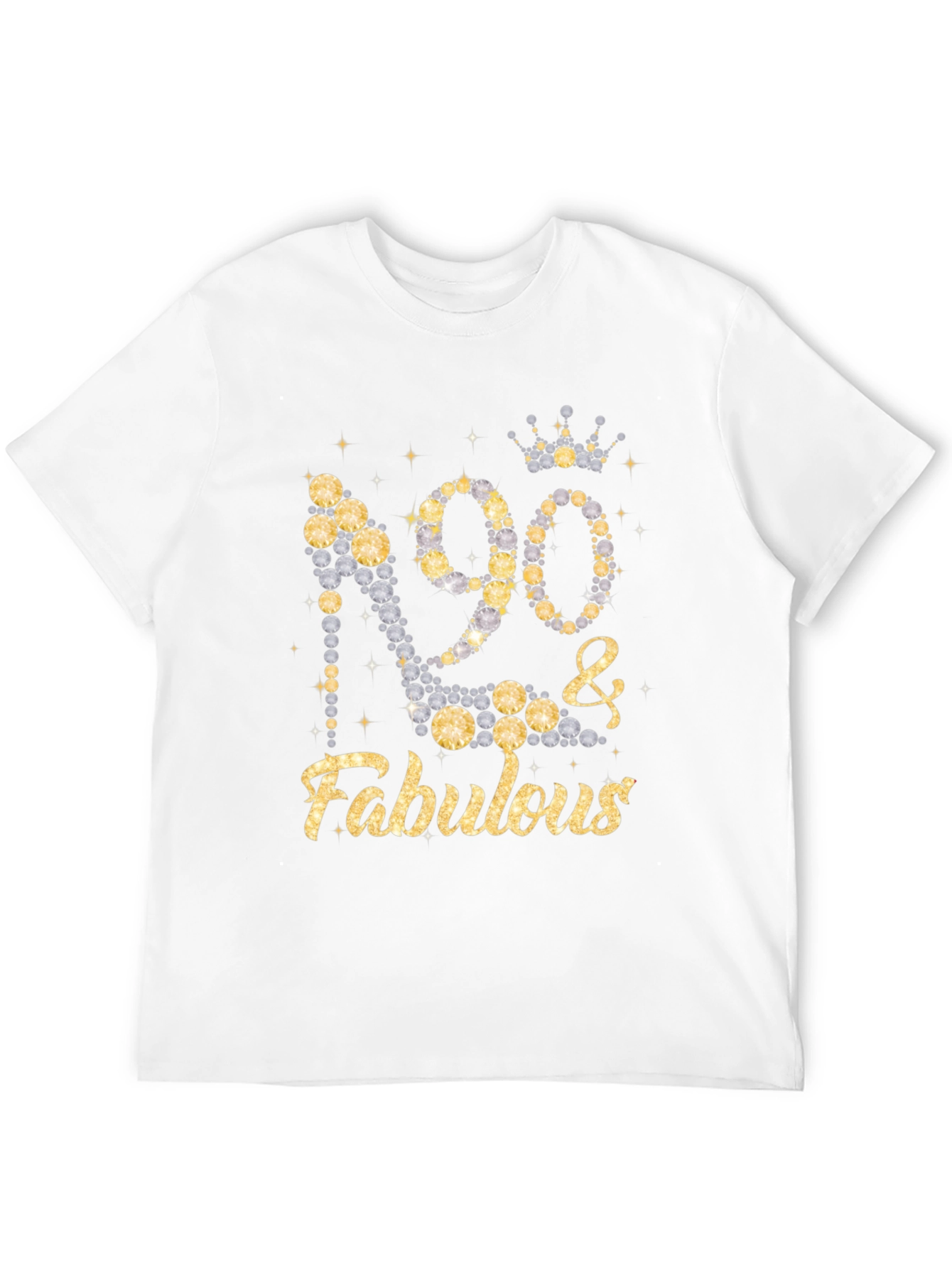 90 & Fabulous Birthday T-Shirt