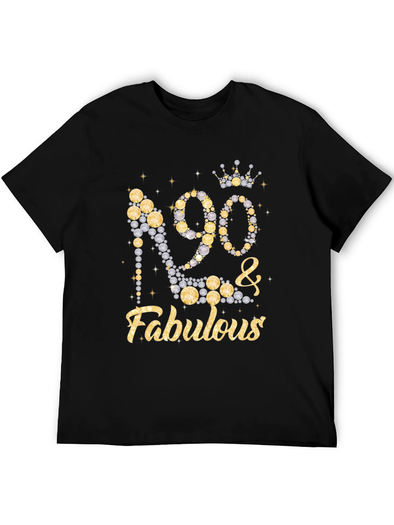 90 & Fabulous Birthday T-Shirt