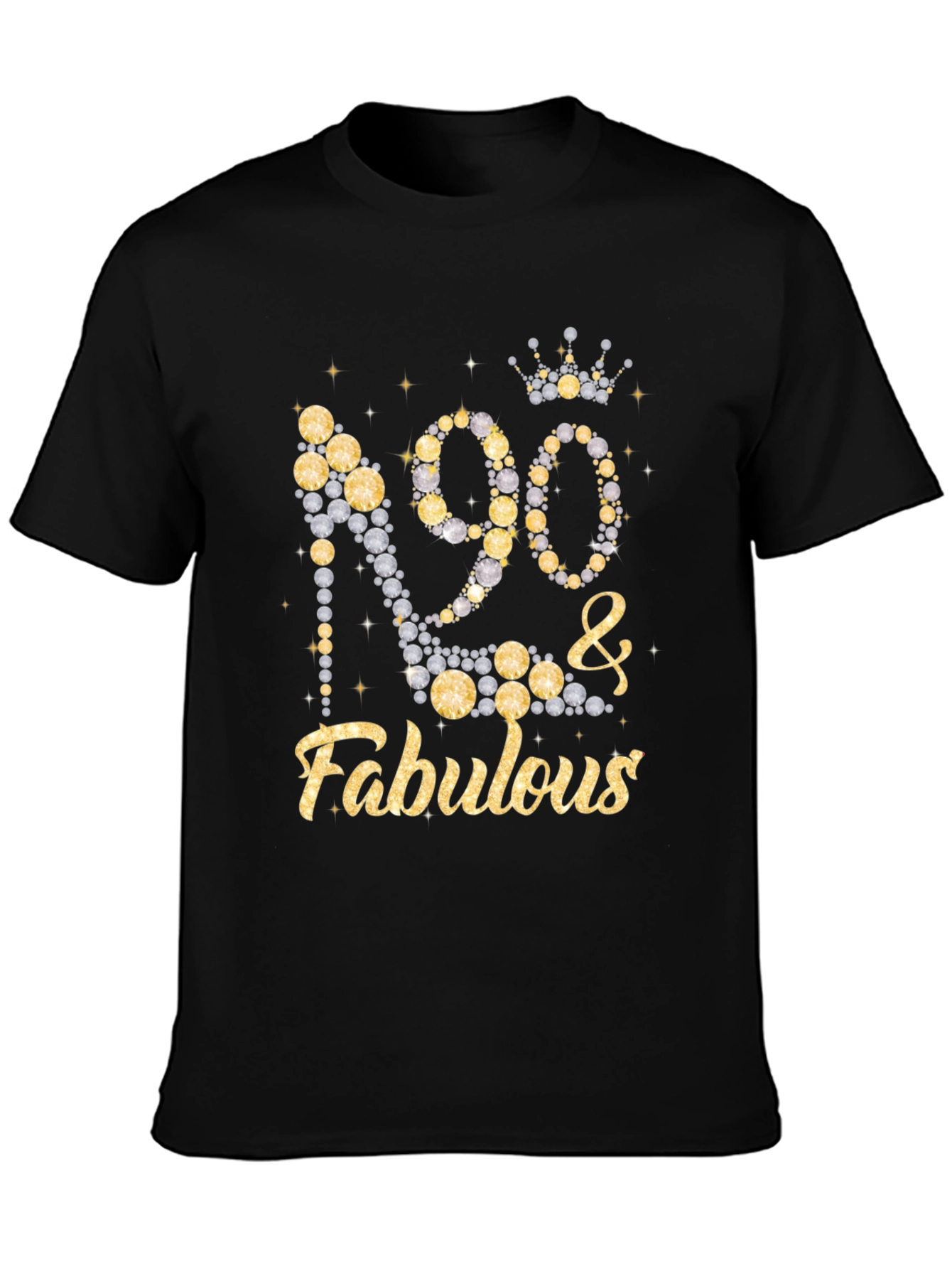 90 & Fabulous Birthday T-Shirt
