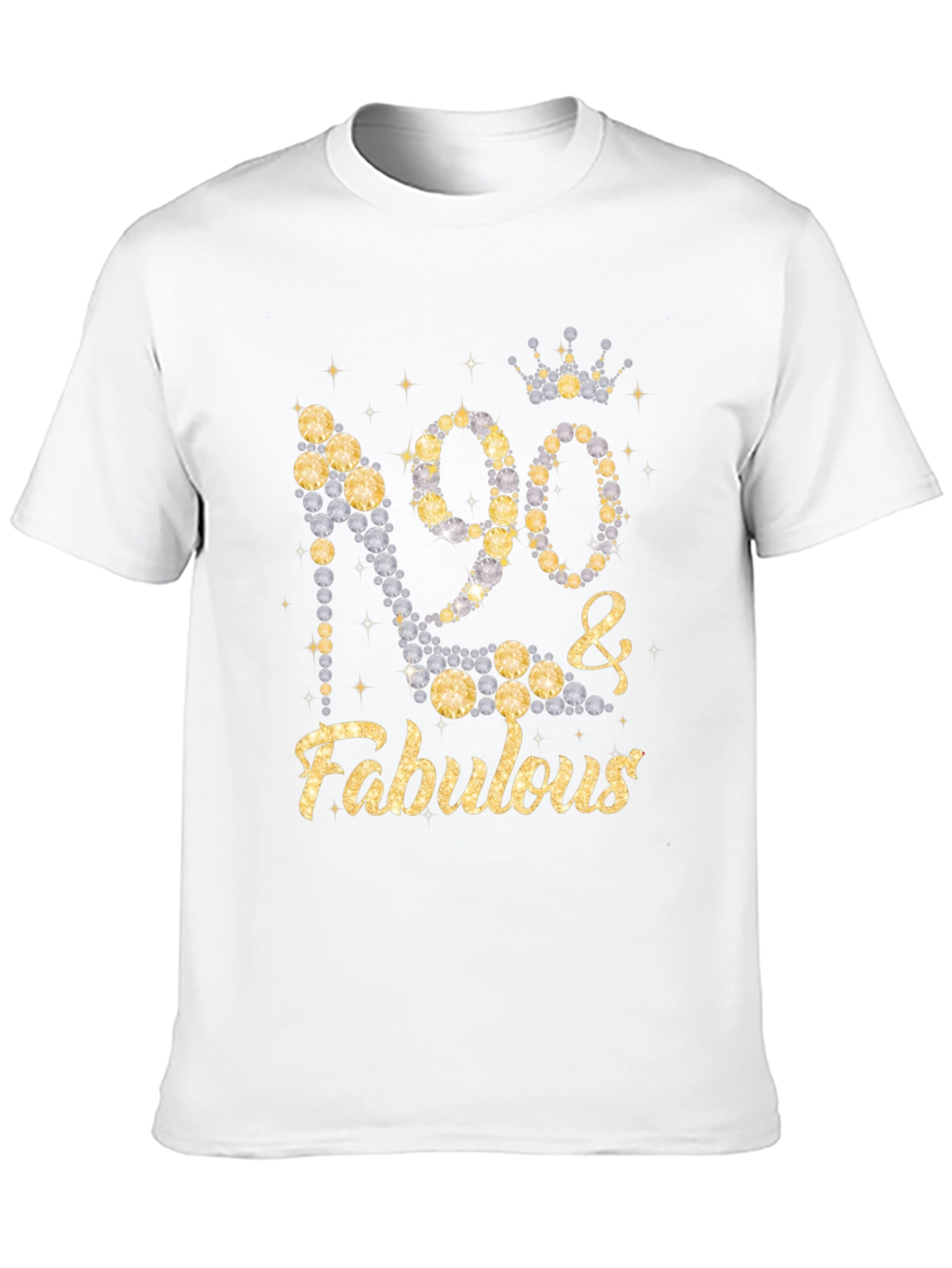 90 & Fabulous Birthday T-Shirt