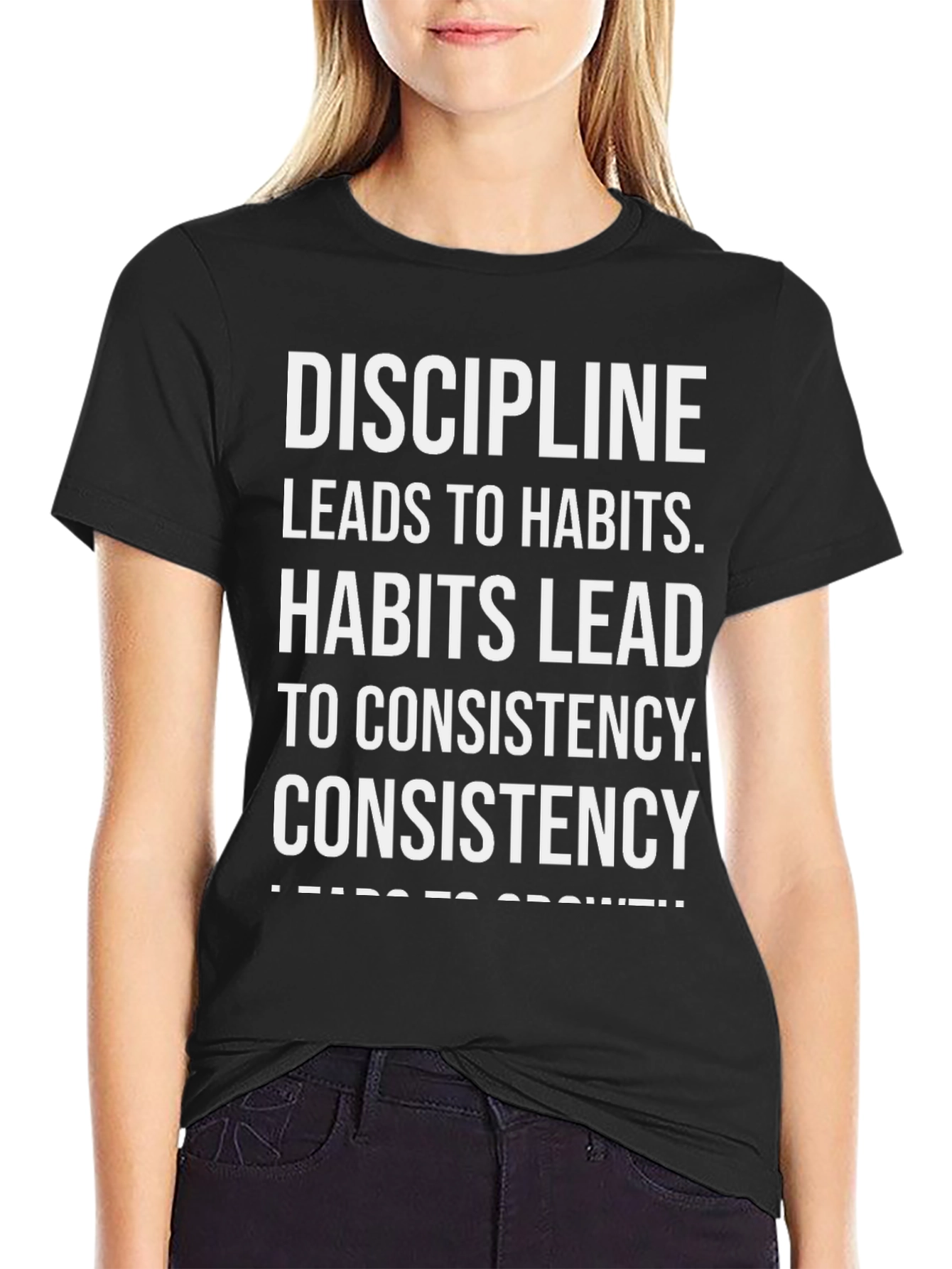 Motivational Discipline Leads to Growth T-Shirt